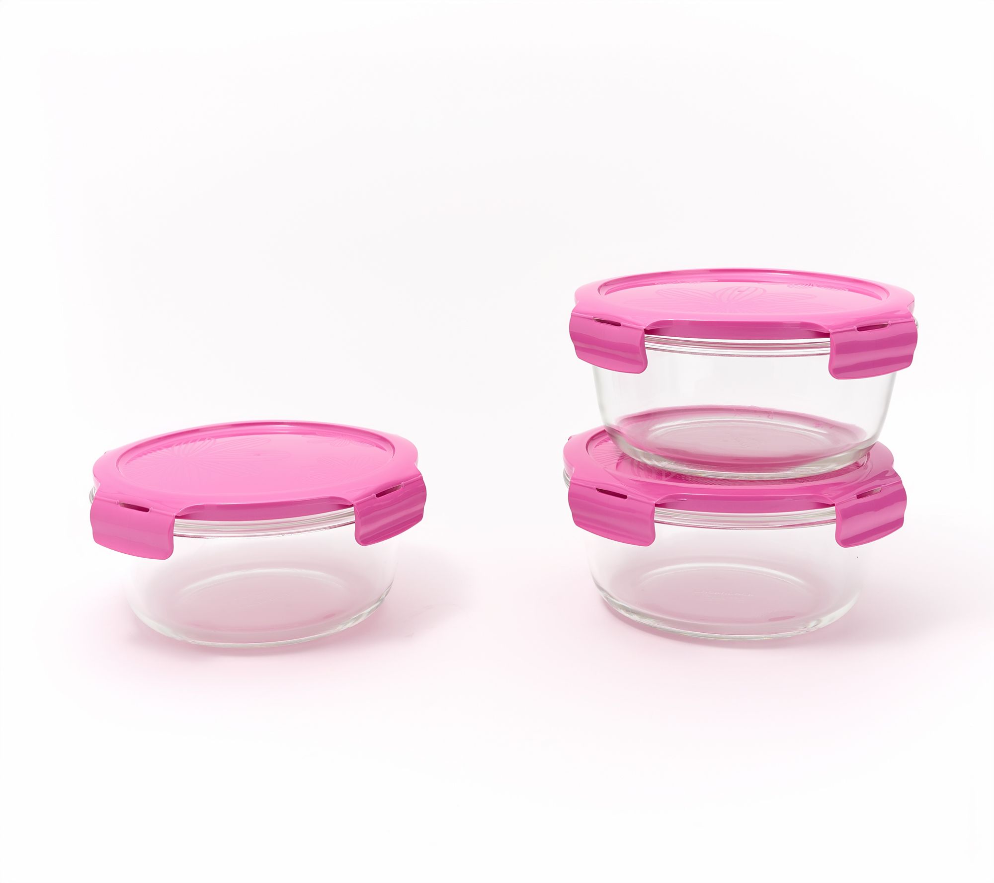 LocknLock S/3 Glass Bowl Storage Container Set