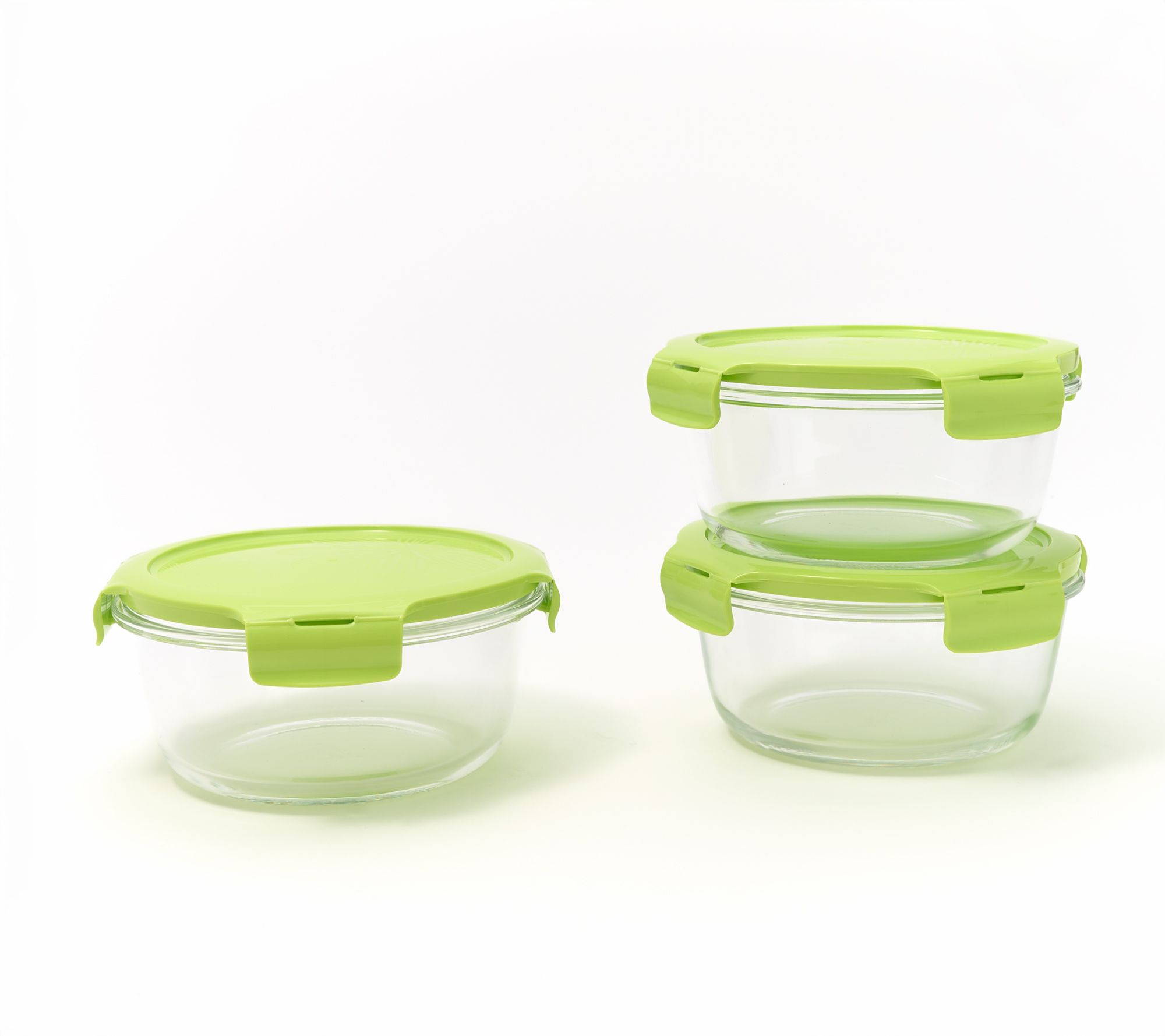 LocknLock S/3 Glass Bowl Storage Container Set