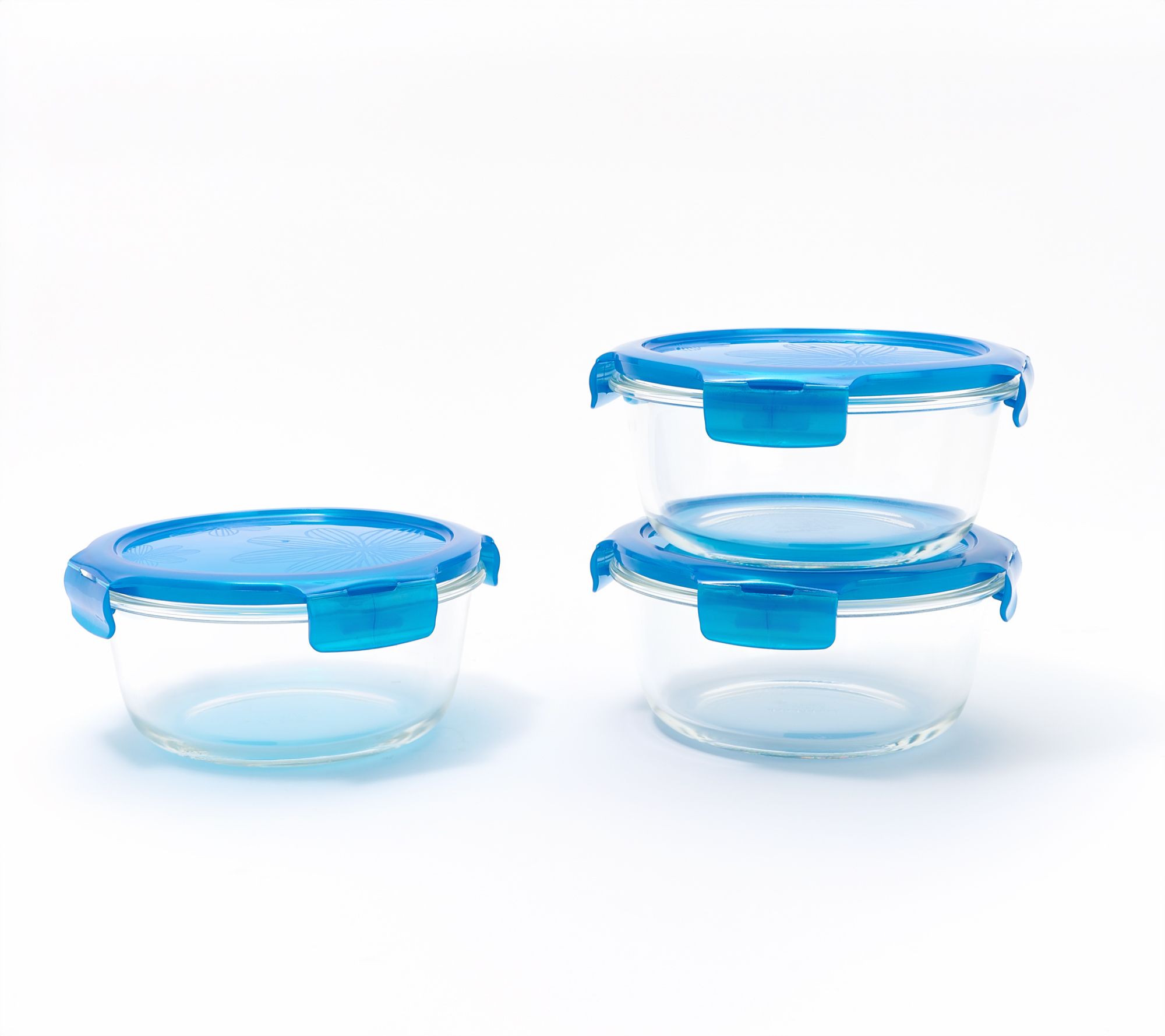 LocknLock S/3 Glass Bowl Storage Container Set