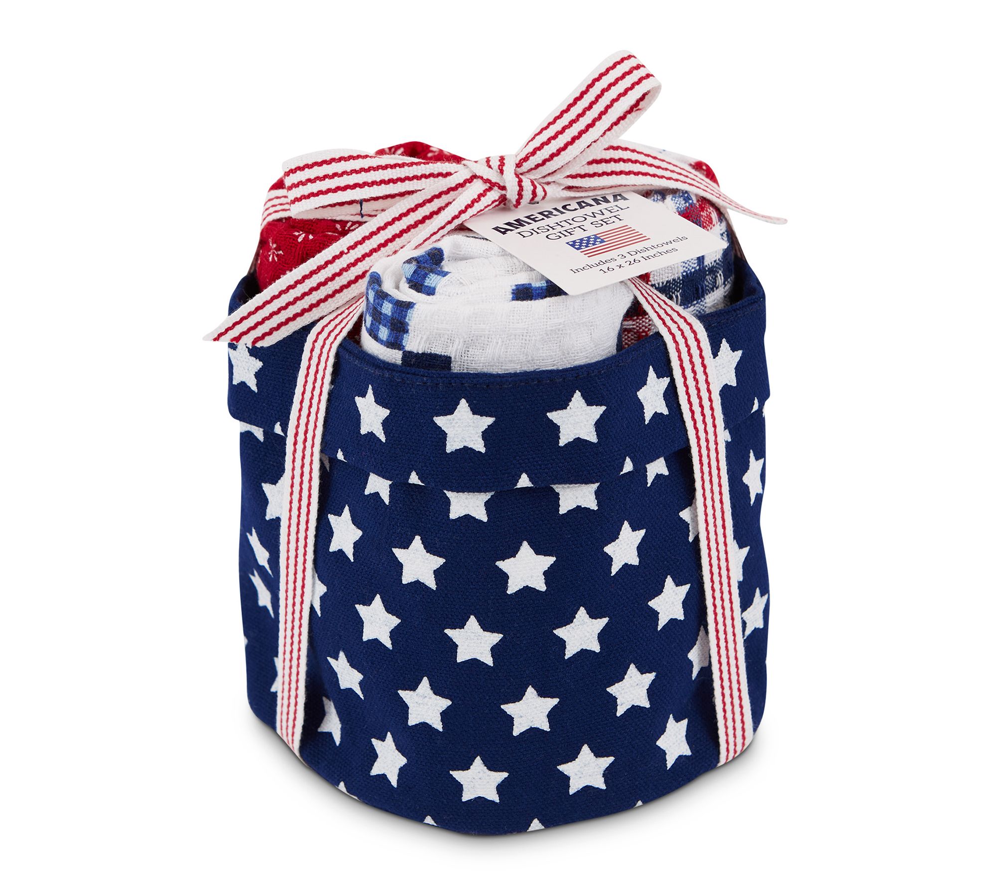 Design Imports Patriotic Kitchen Towel Gift BagSet