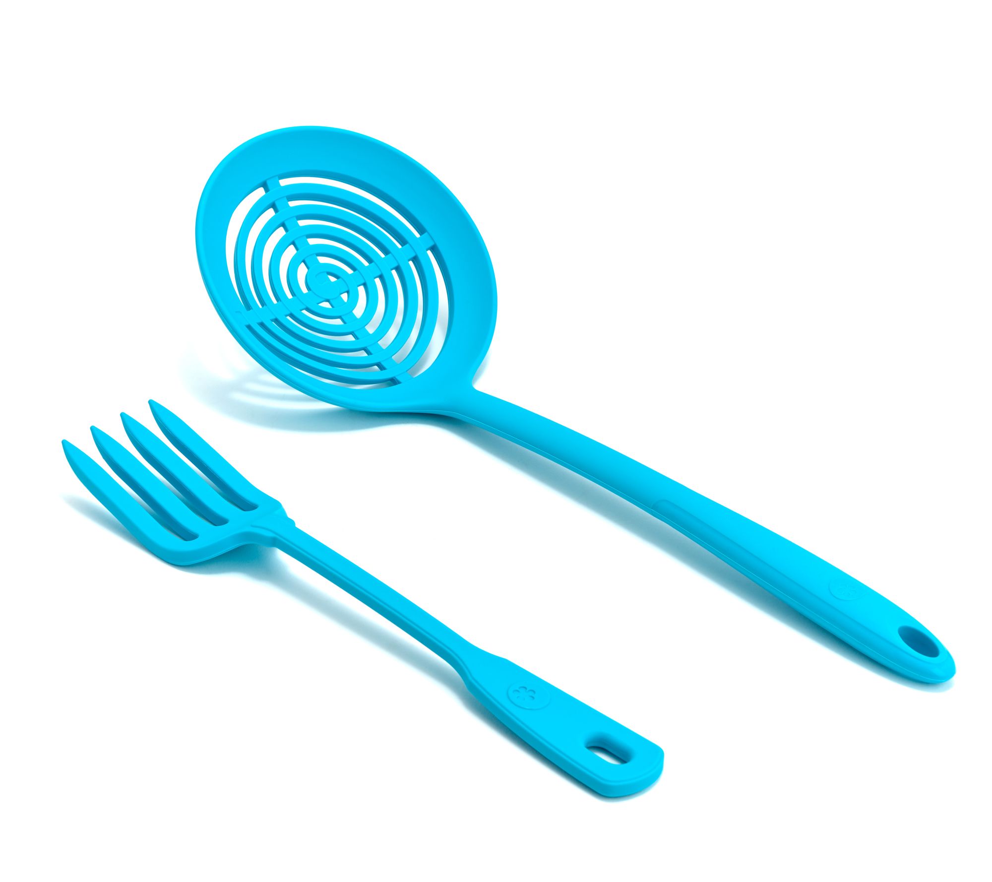 "As Is" KOCHBLUME 2-Pc Silicone Skimmer & Fork Set