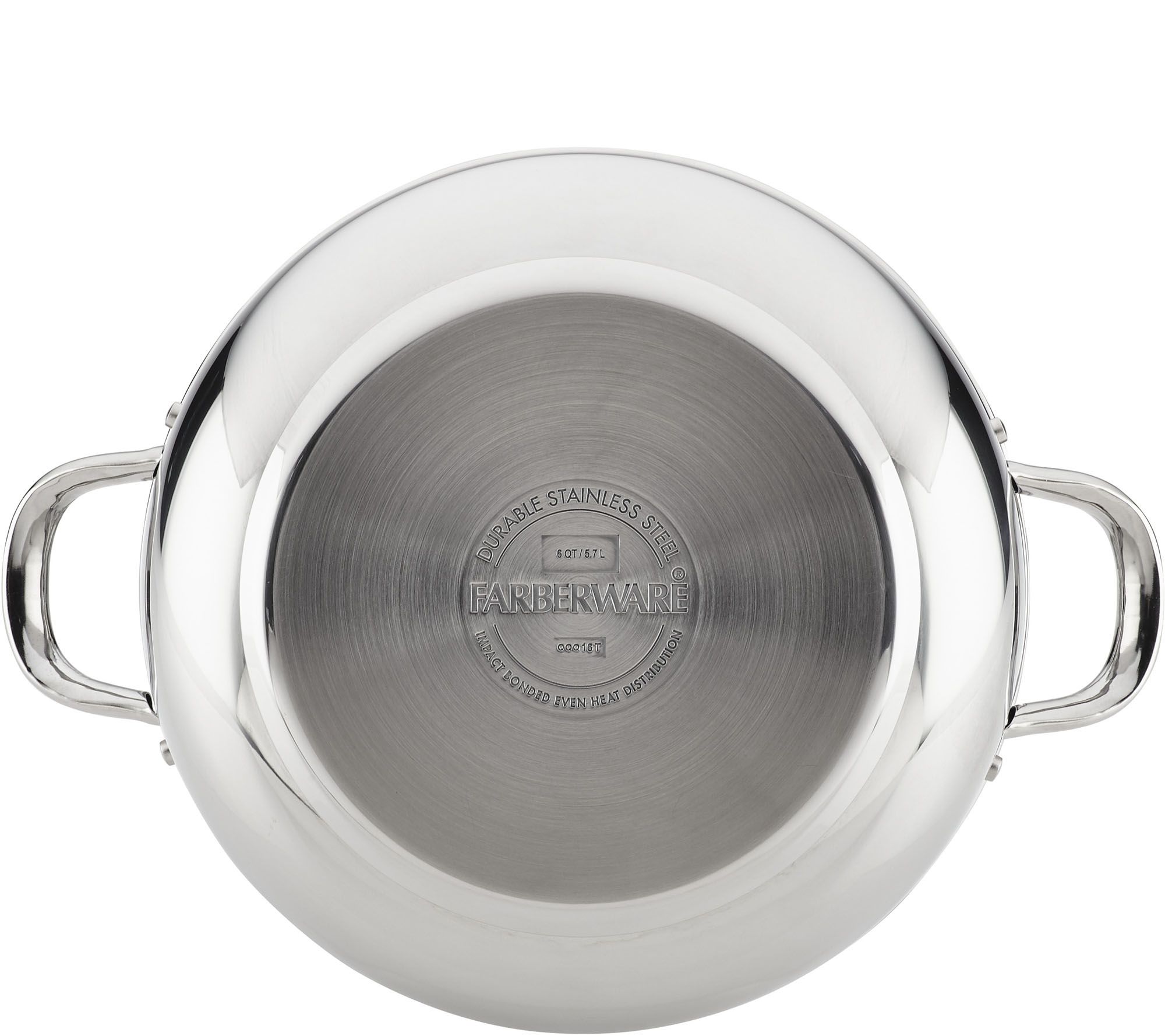 Farberware Stainless Steel 4-Quart Casserole, Pewter