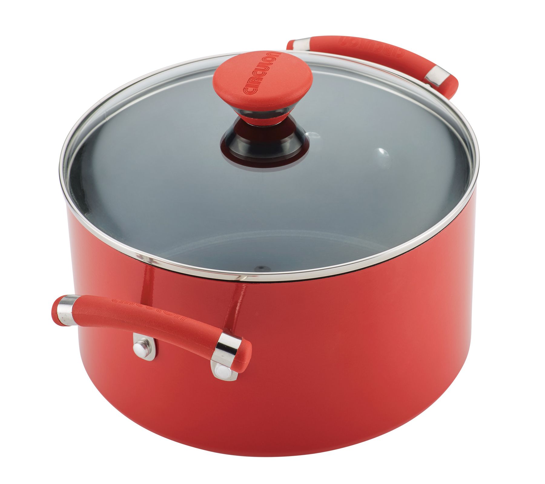 Circulon Acclaim Nonstick Cookware Set, 15Piece, Red