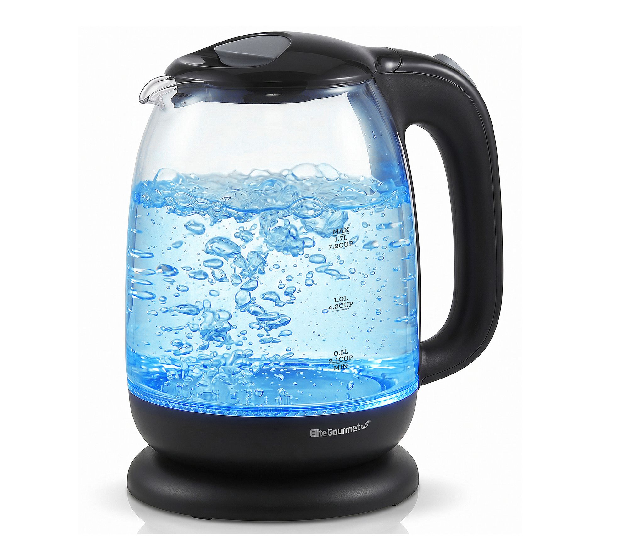 Elite Gourmet 1.7L Glass Electric Kettle