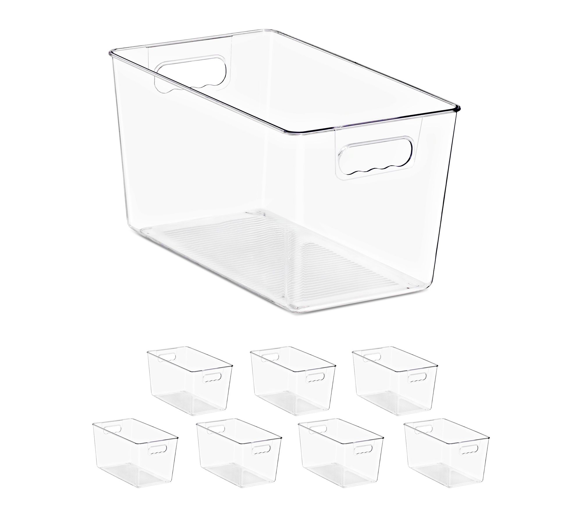 Sorbus Set of 8 X-Large Clear Food Storage Containers