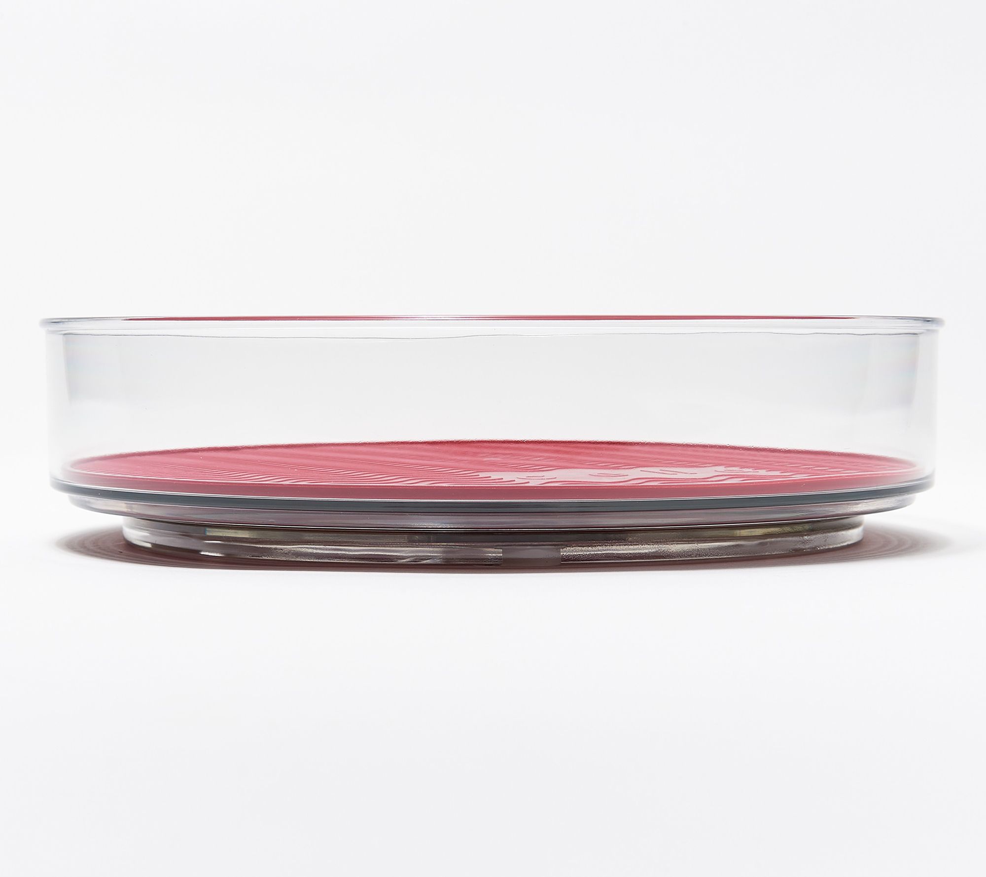 c e ll a Set of (2) 8" Low Wall Clear Kitchen Turntables