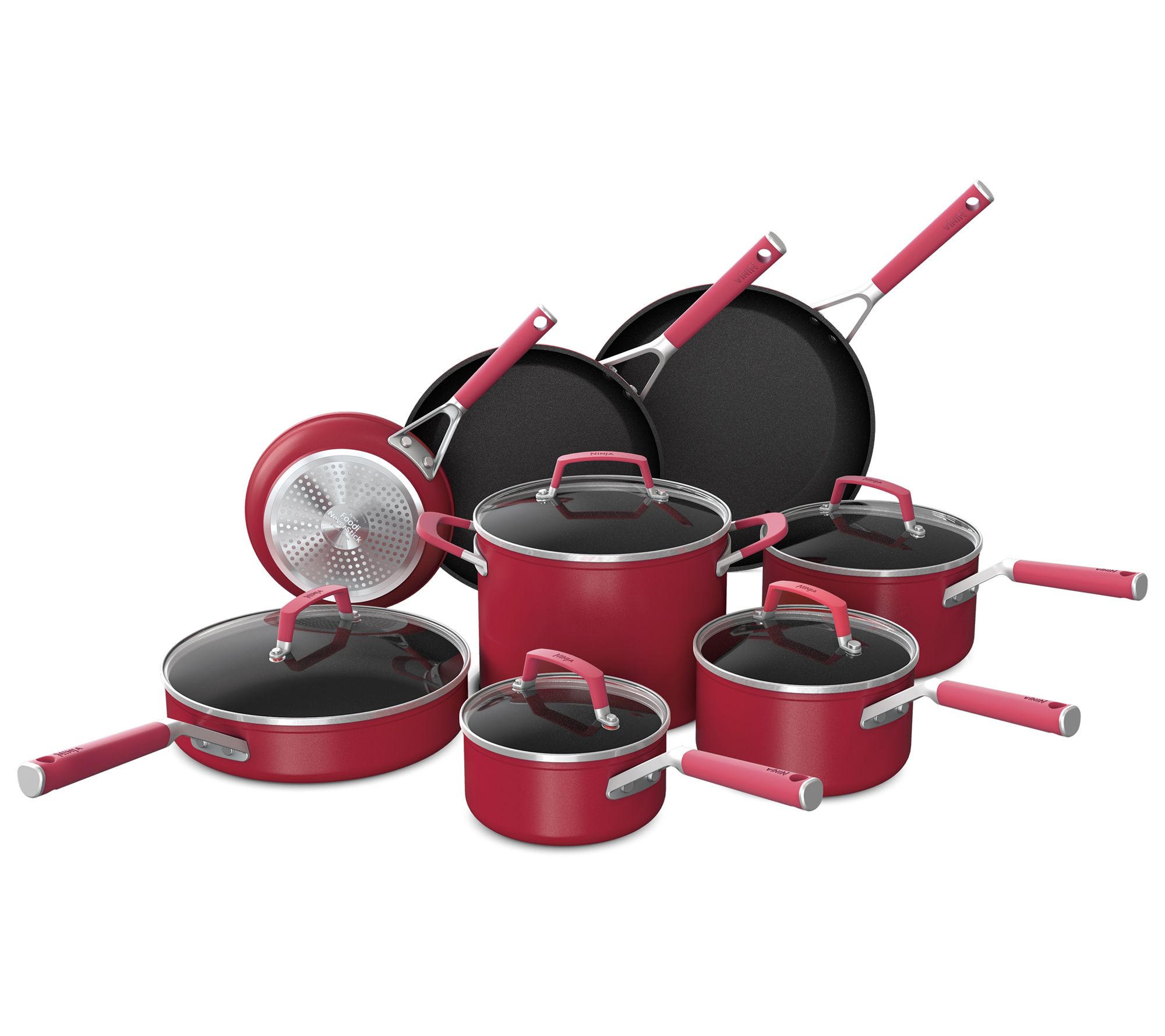 KitchenAid 13-piece Red-handled Cutlery Set