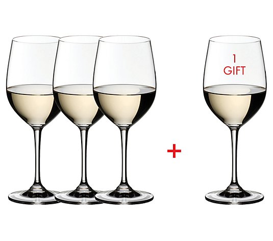 RIEDEL Set of (4) Vinum Viognier/Chardonnay Wine Glasses 