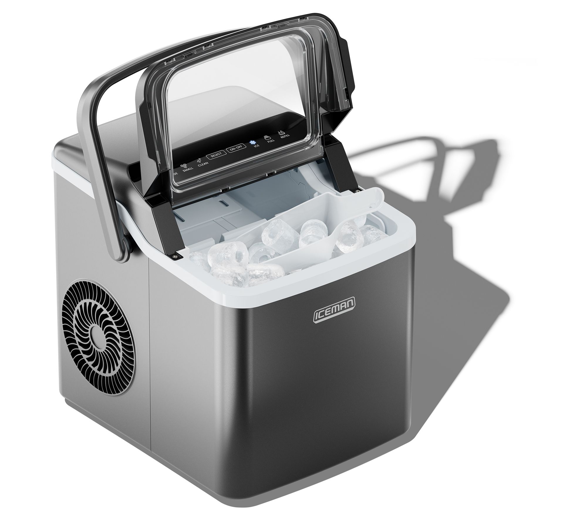 12'' Black Bullet Ice Portable Ice Maker with Handle – Euhomy