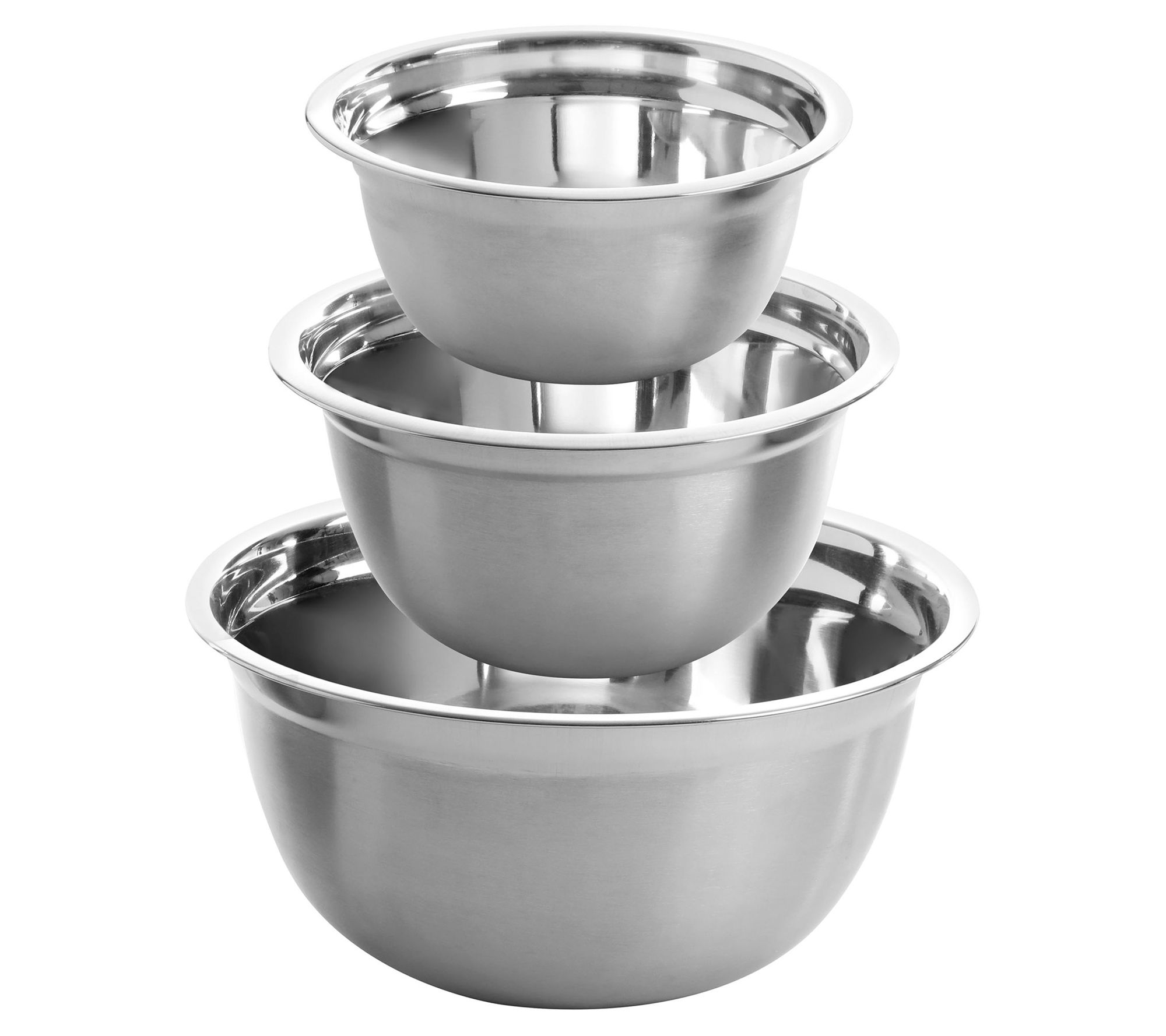 Stainless Steel Mixing Bowls with Lids - Set of 3