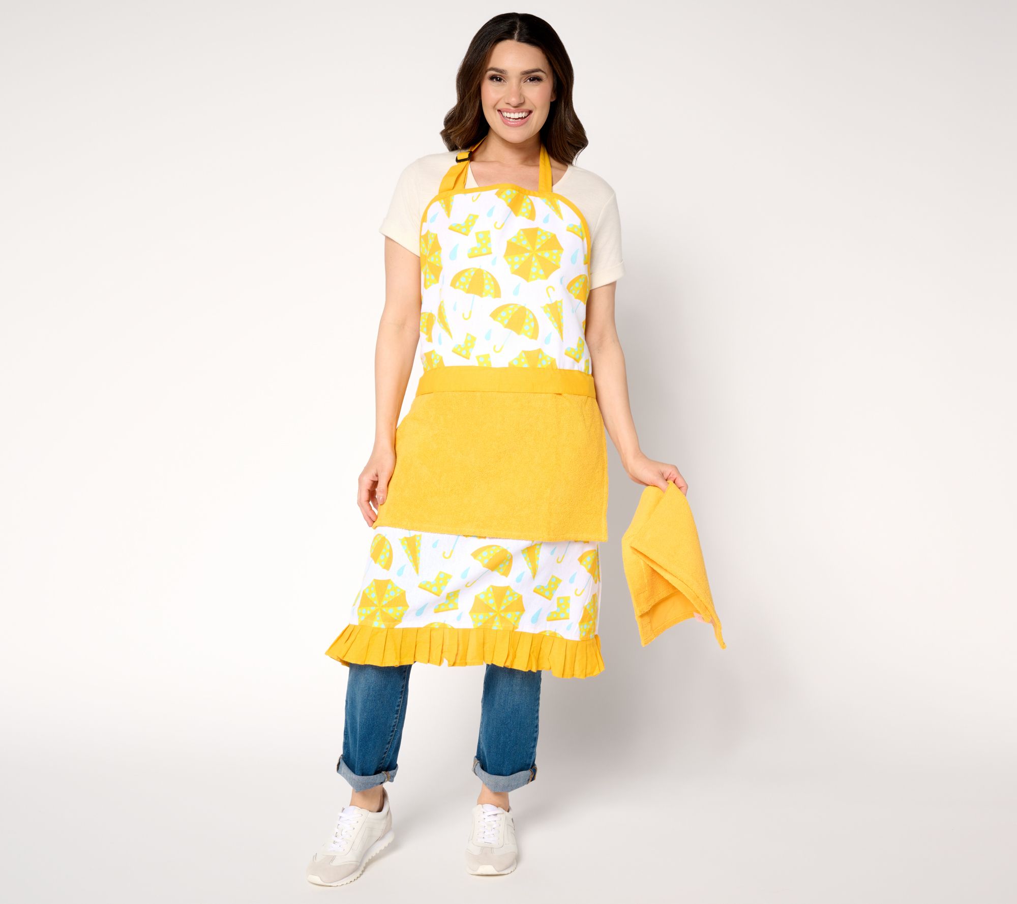 "As Is" Temp-tations Special Edition Seasonal Apron w/ (2) Towels