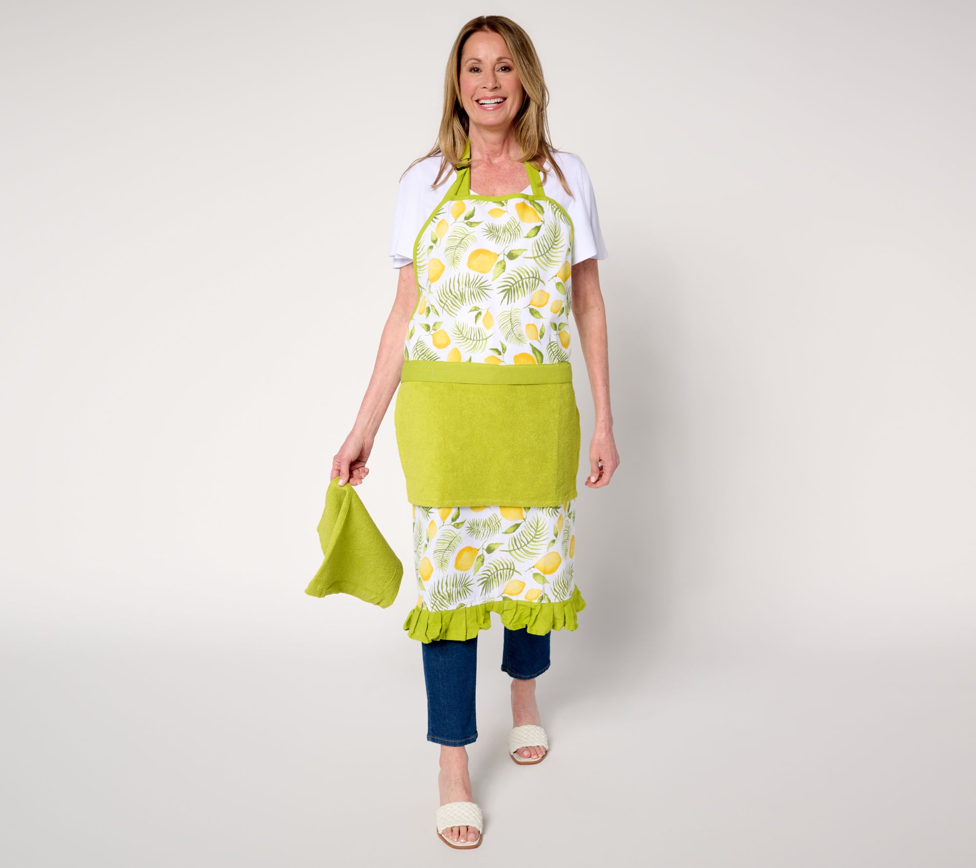 "As Is" Temp-tations Special Edition Seasonal Apron w/ (2) Towels