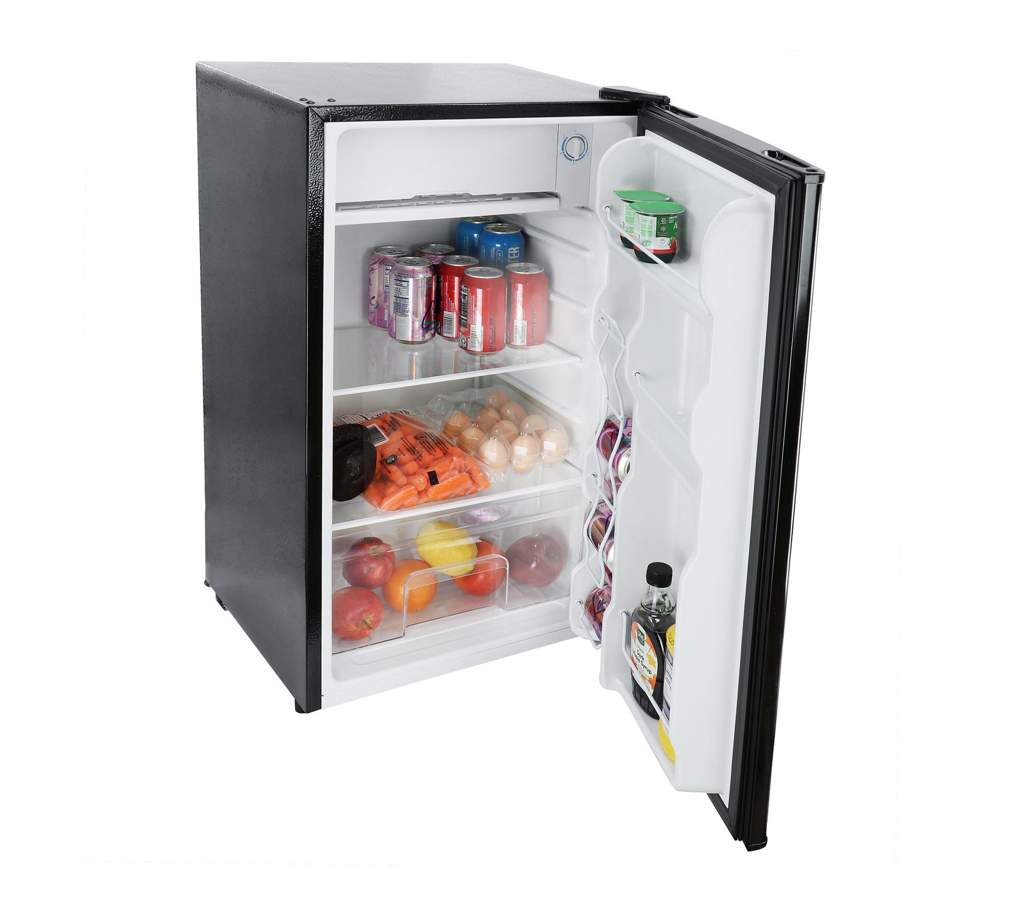 MegaChef 3.2 Cu Ft Refrigerator in Black