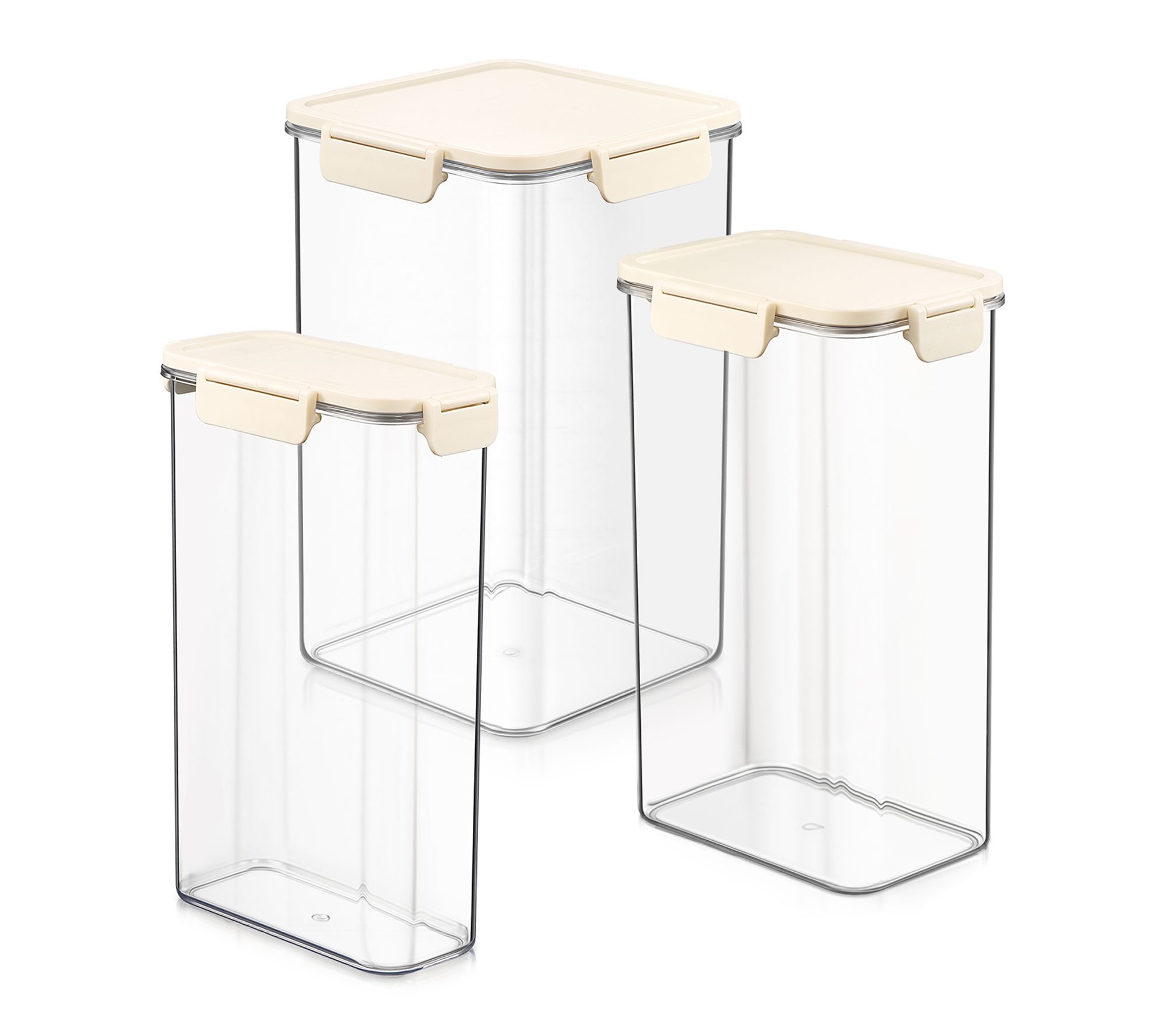 Sorbus Airtight Plastic Food Container Large Tall mix Combo3Pk