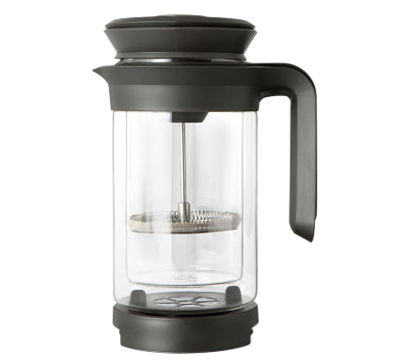 The London Sip French Press Immersion Brewer Coffee Maker with Stainless Steel Filter System, 34oz, Black