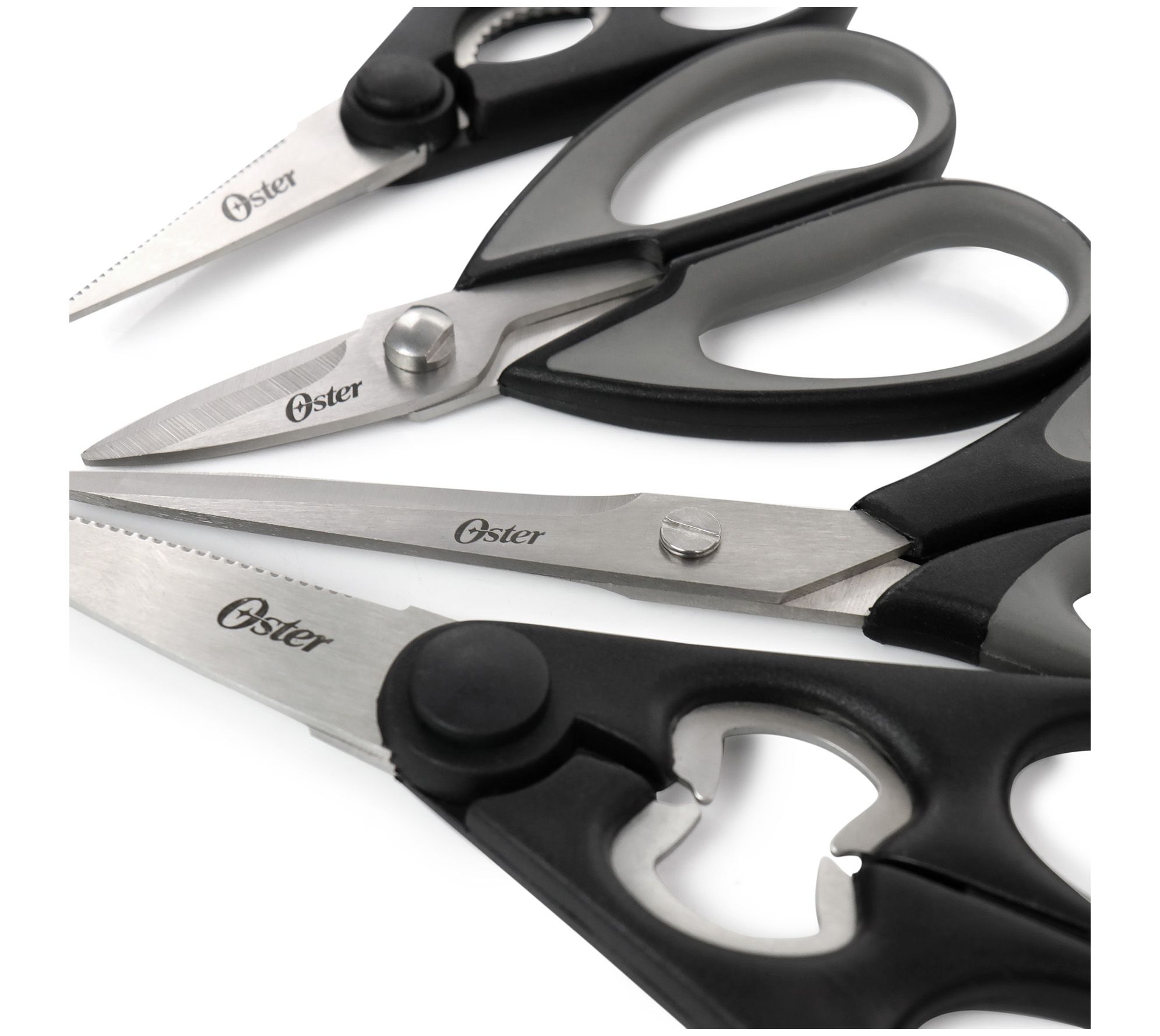 Oster Huxford 6 Piece Stainless Steel Kitchen Scissors Set QVC Com   K405990.002