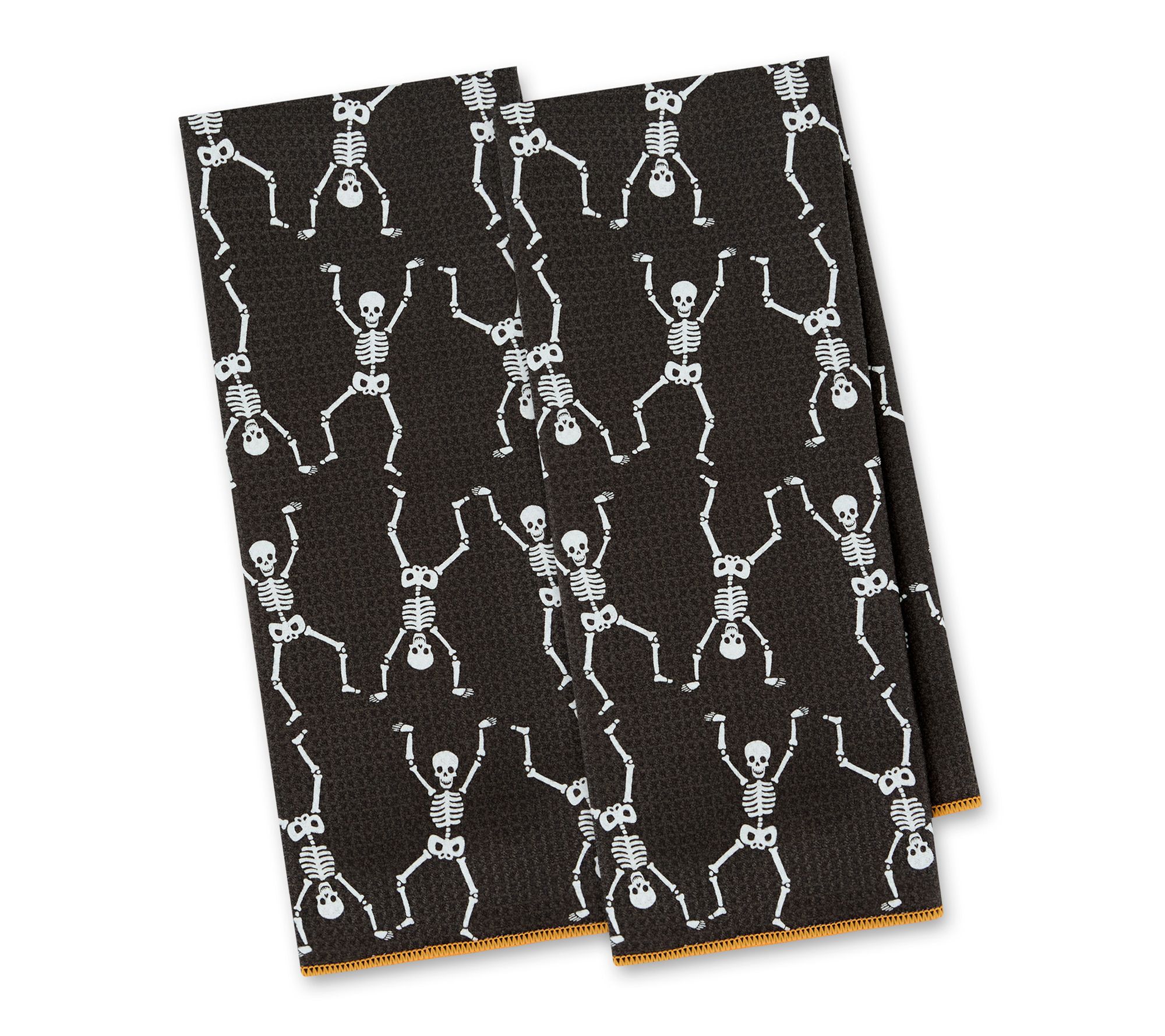 Design Imports Set of 2 Halloween Microfiber Dishtowel