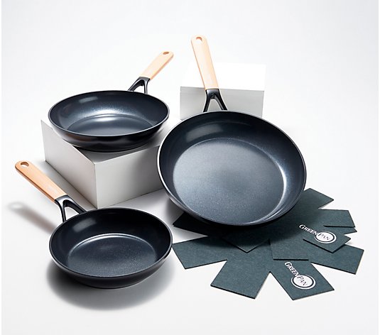 GreenPan Design Series 3-Piece Ceramic Nonstick Frypan Set