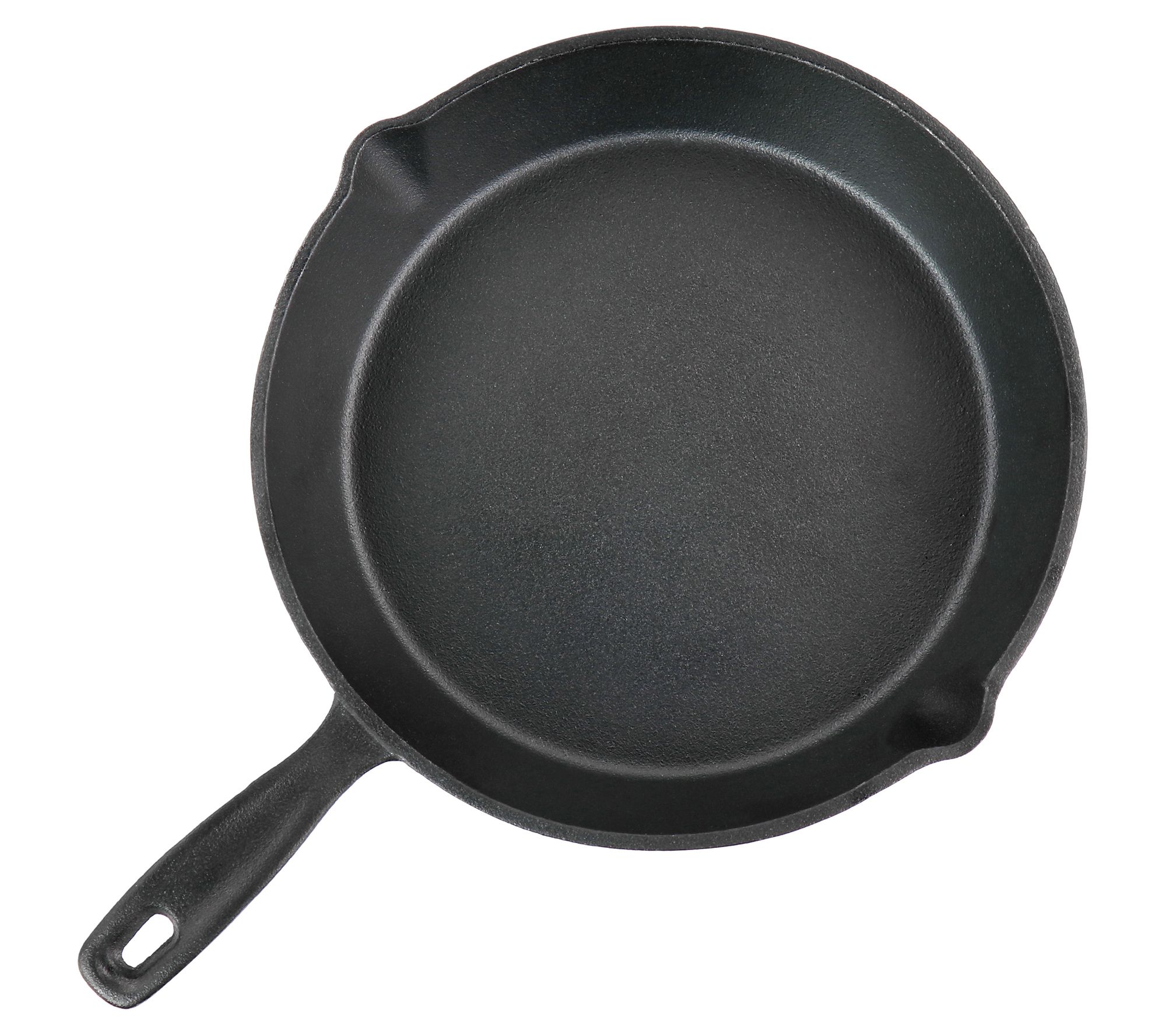 Oster Castaway 10" Round Cast Iron Frying Pan w/Pouring Spouts