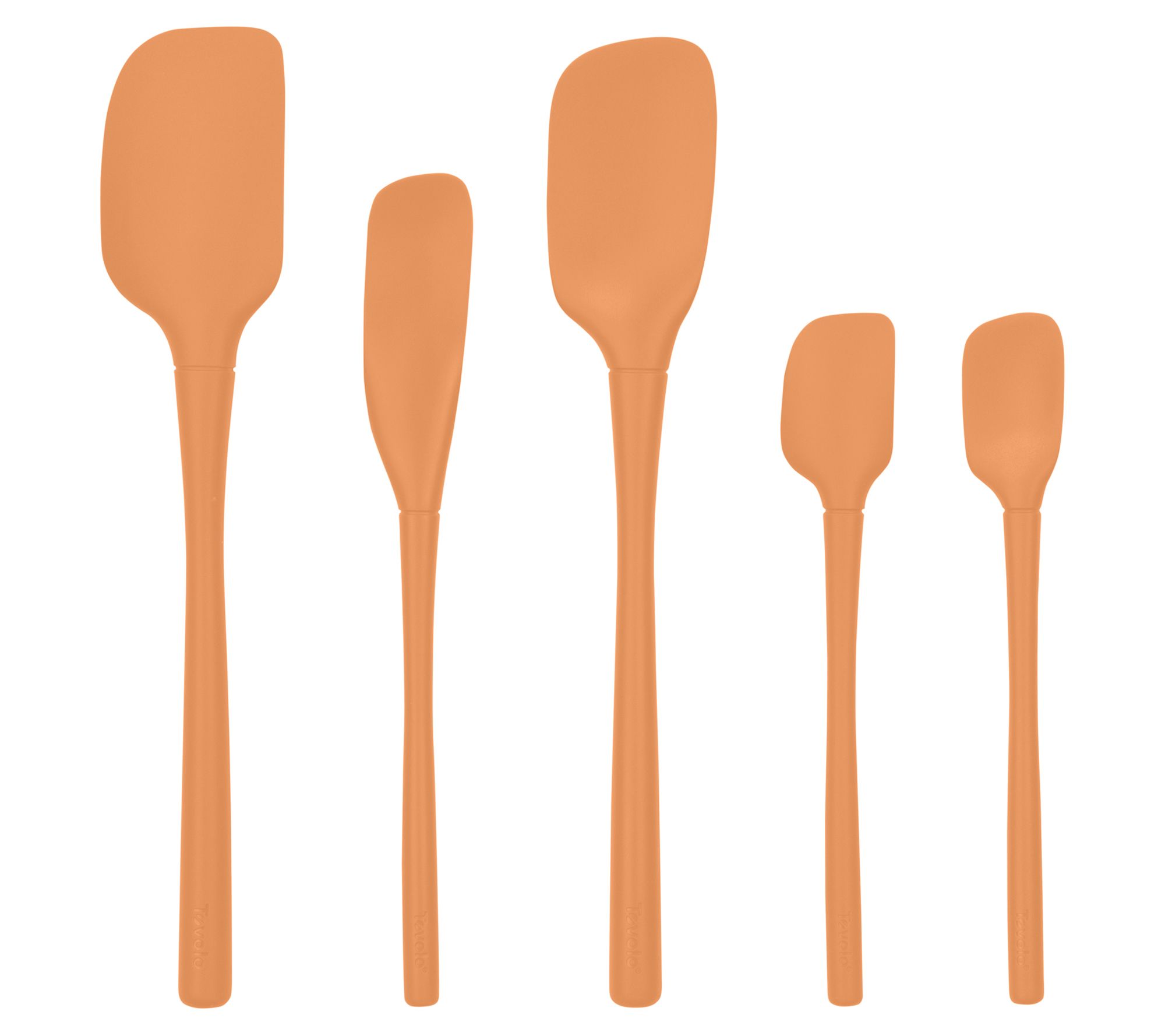 Tovolo Set of 5 Flex-Core Spatula with SiliconeHandles
