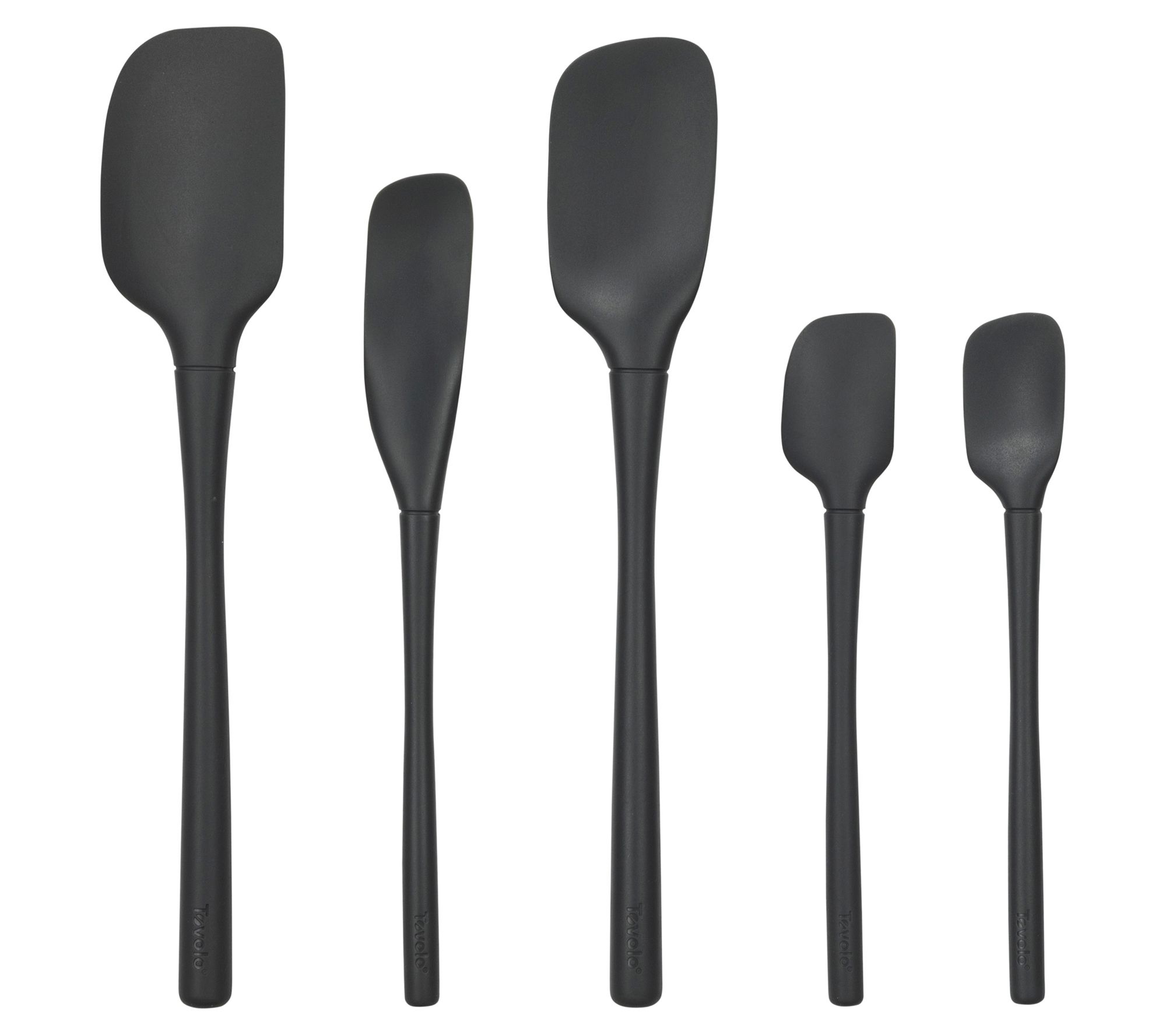 Tovolo Set of 5 Flex-Core Spatula with Silicone Handles