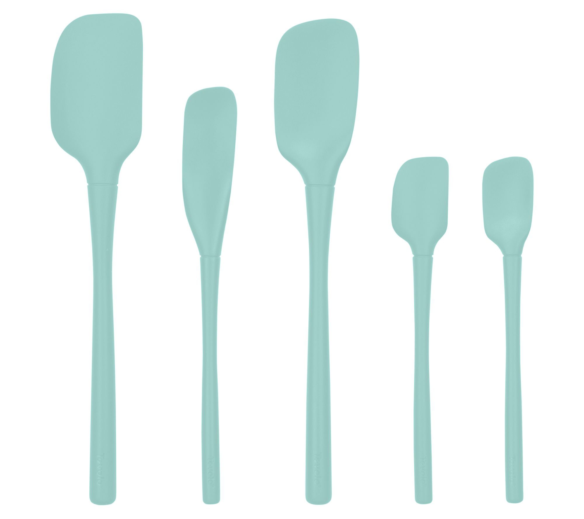 Tovolo Set of 5 Flex-Core Spatula with SiliconeHandles