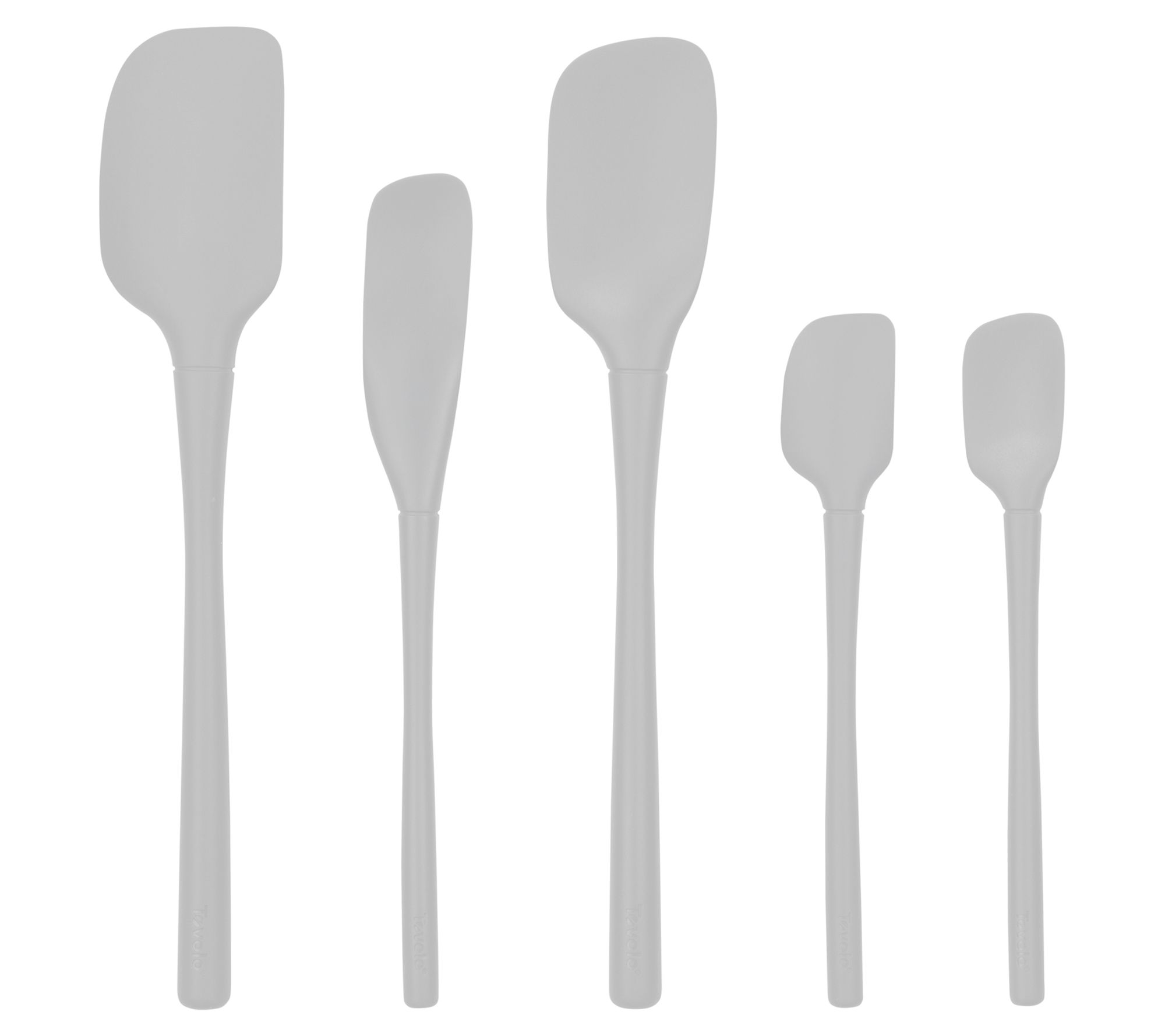 Tovolo Set of 5 Flex-Core Spatula with Silicone Handles