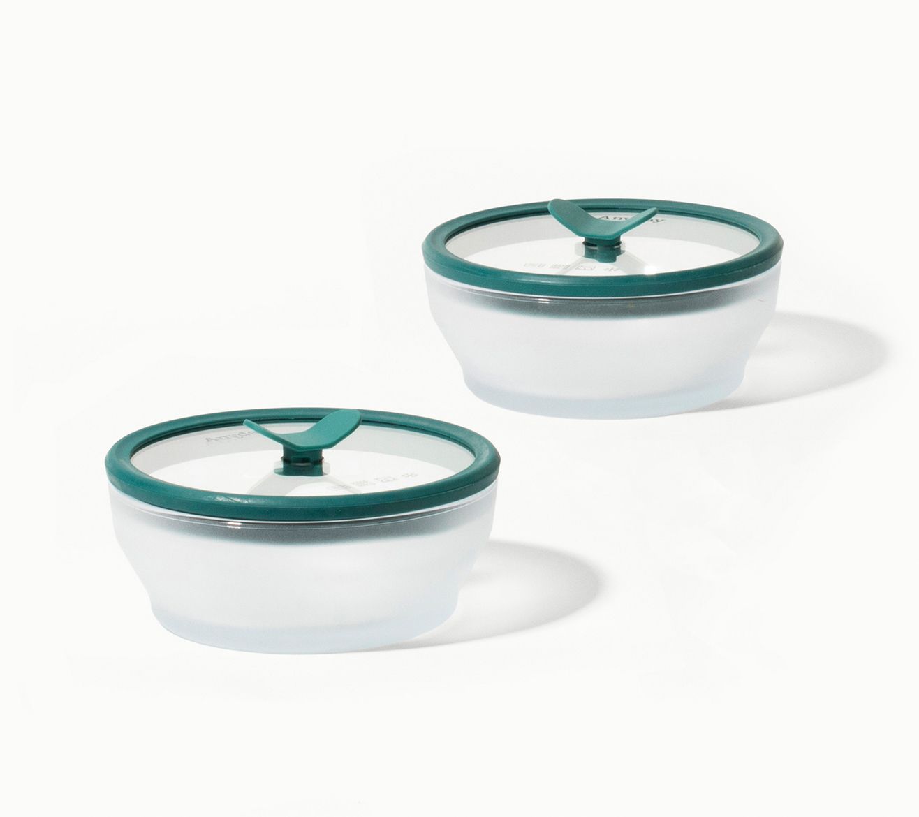 Anyday 2-Pack of 2-Cup Frosted Glass Dish Set