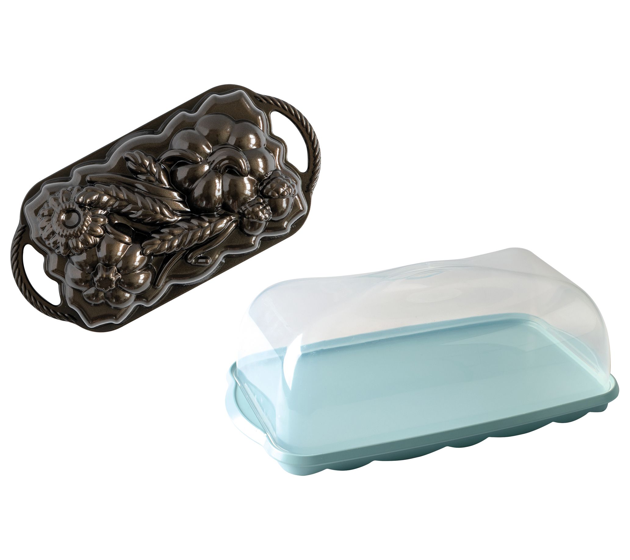 Nordic Ware Sunflower & Pumpkin Loaf Pan & Keeper Set