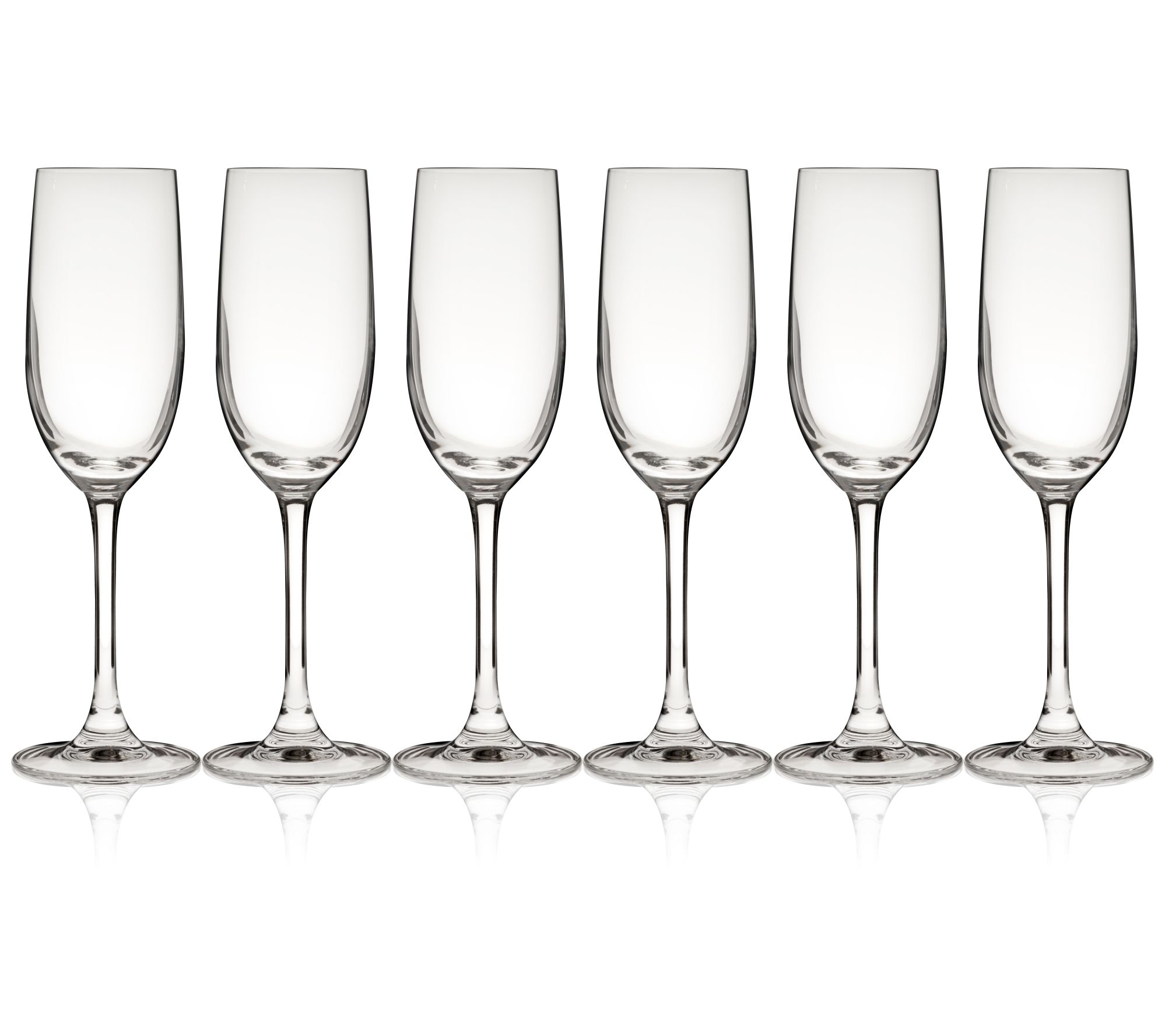 True Stemmed Champagne Flutes Set of 6