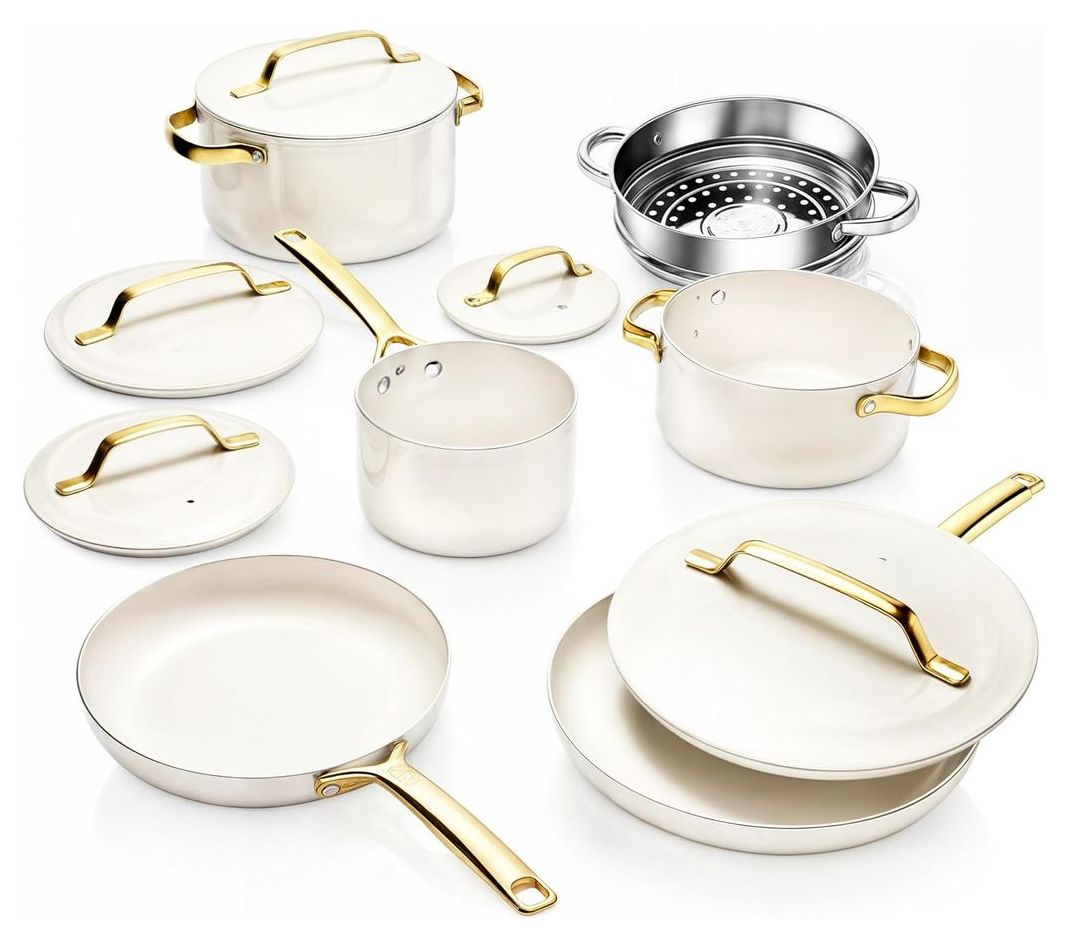 Gotham Steel Modern 11 Piece Ceramic Nonstick Cookware Set