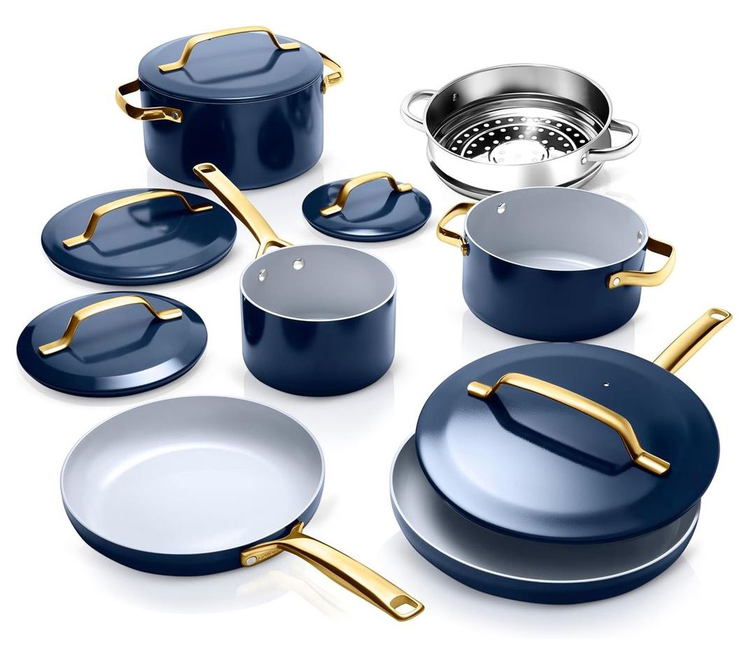 Gotham Steel Modern 11 Piece Ceramic Nonstick Cookware Set