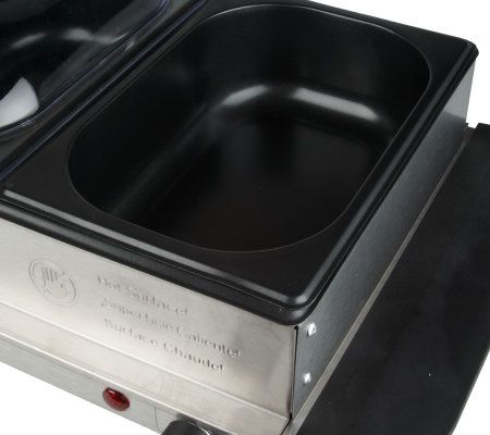 CooksEssentials Buffet Server with 3 Small Pans and 1 Large Pan - QVC.com