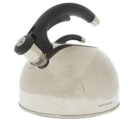 Lily's Home 2 Quart Stainless Steel Whistling Tea Kettle, the Perfect Stovetop  Tea and Water Boilers