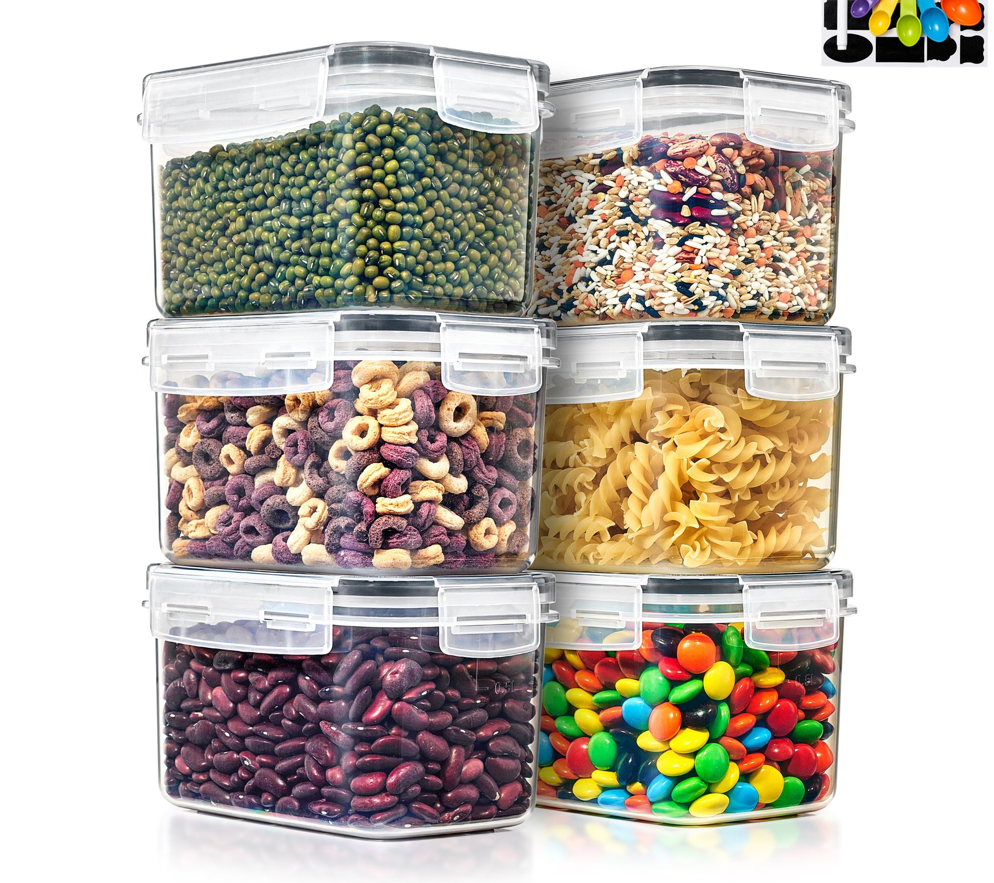 Sorbus Airtight Food Storage Containers with Lids 6-Pack