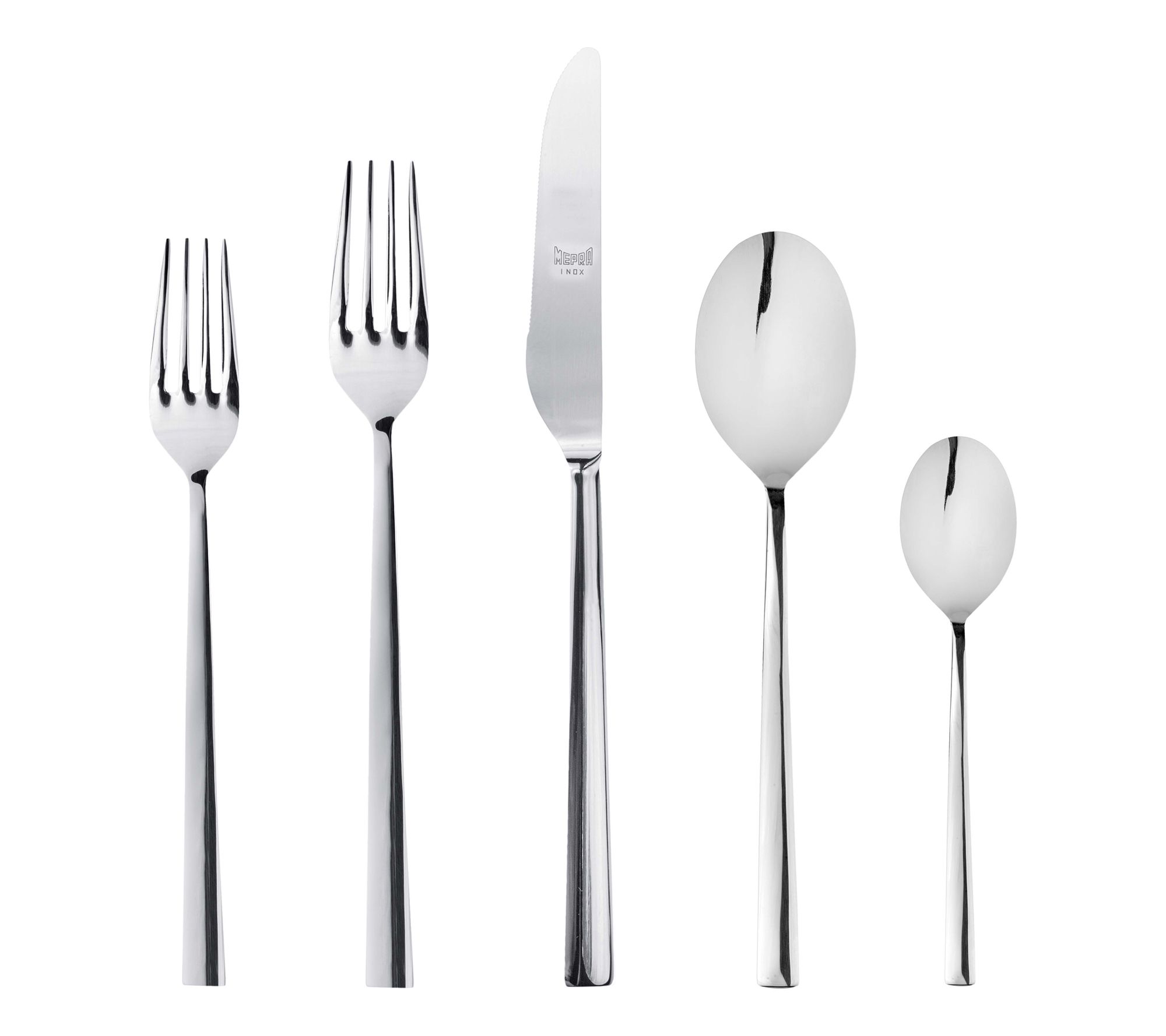Mepra 5 Piece Stainless Steel Atena Flatware Set