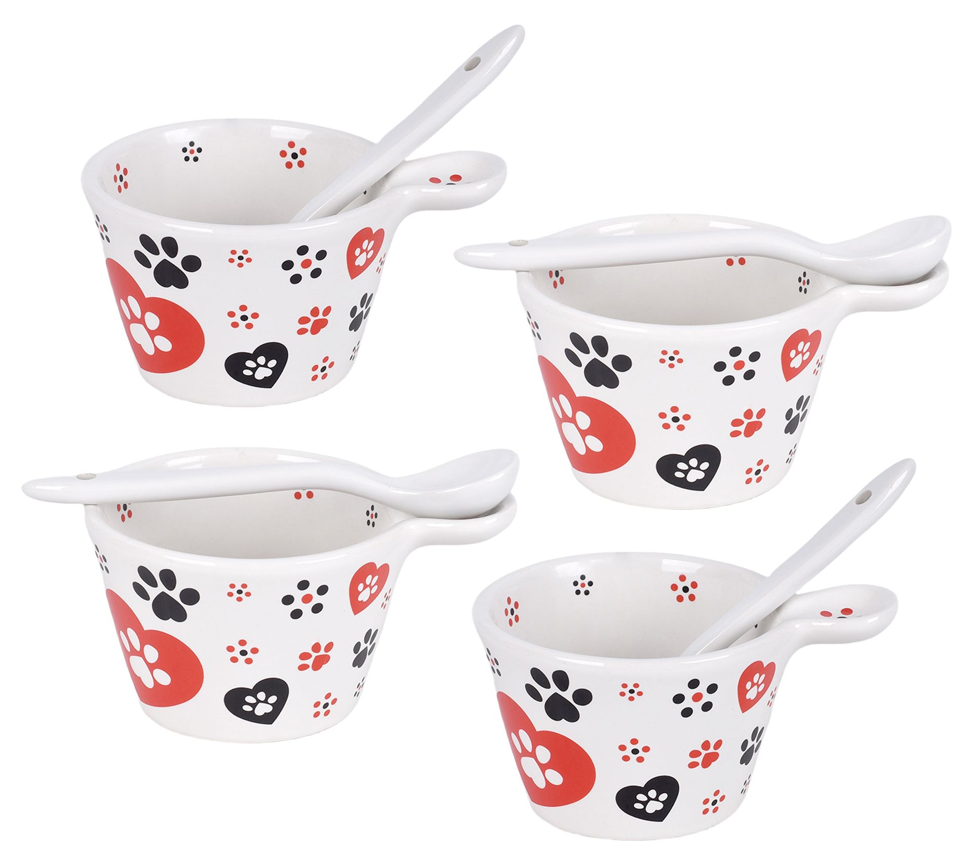 "As Is" Temp-tations Seasonal Petite Serving Bowls with Spoons