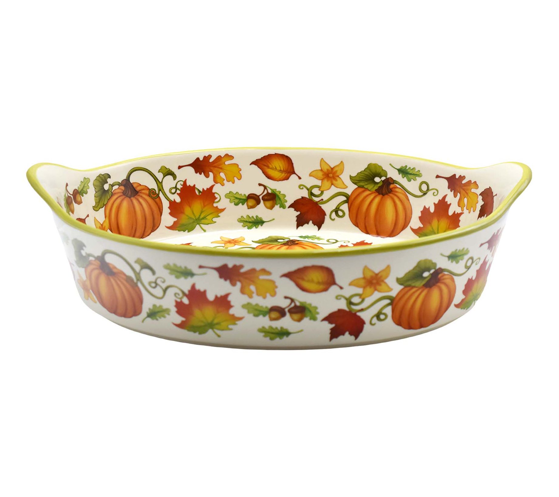 Temp-tations Harvest 3-Quart Deep Wall Casserole Dish