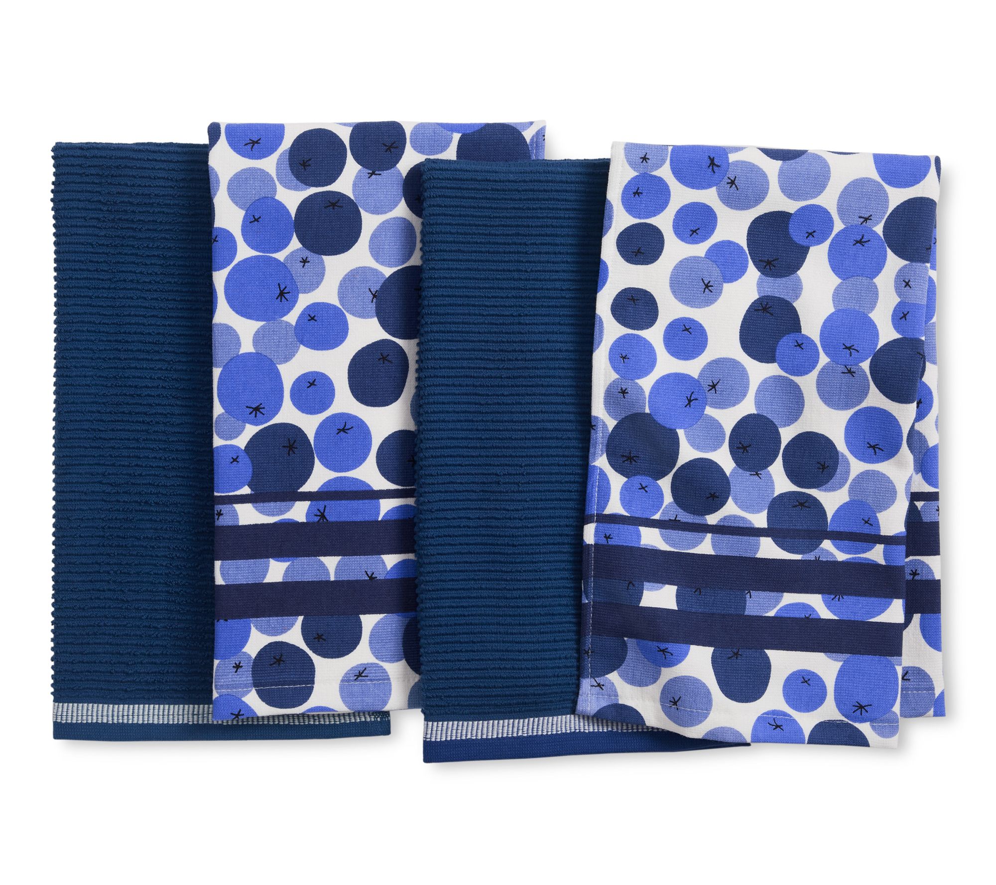 SLTKE Fresh Blueberries Kitchen Towel 4-Pack Set