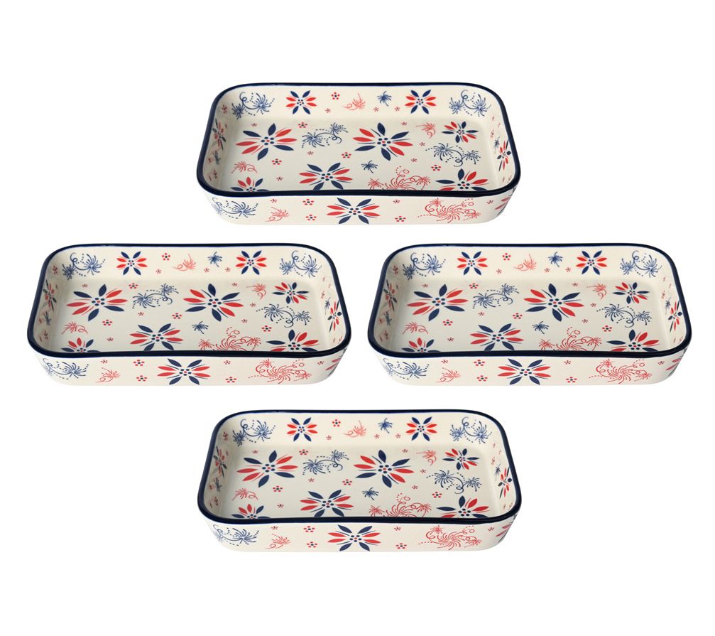 "As Is" Temp-tations Set of (4) Stoneware Micro Bakers