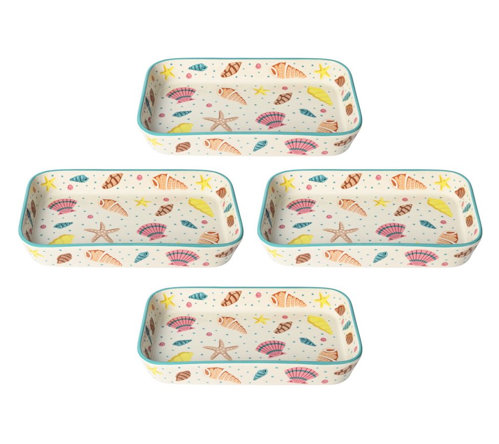 "As Is" Temp-tations Set of (4) Stoneware Micro Bakers