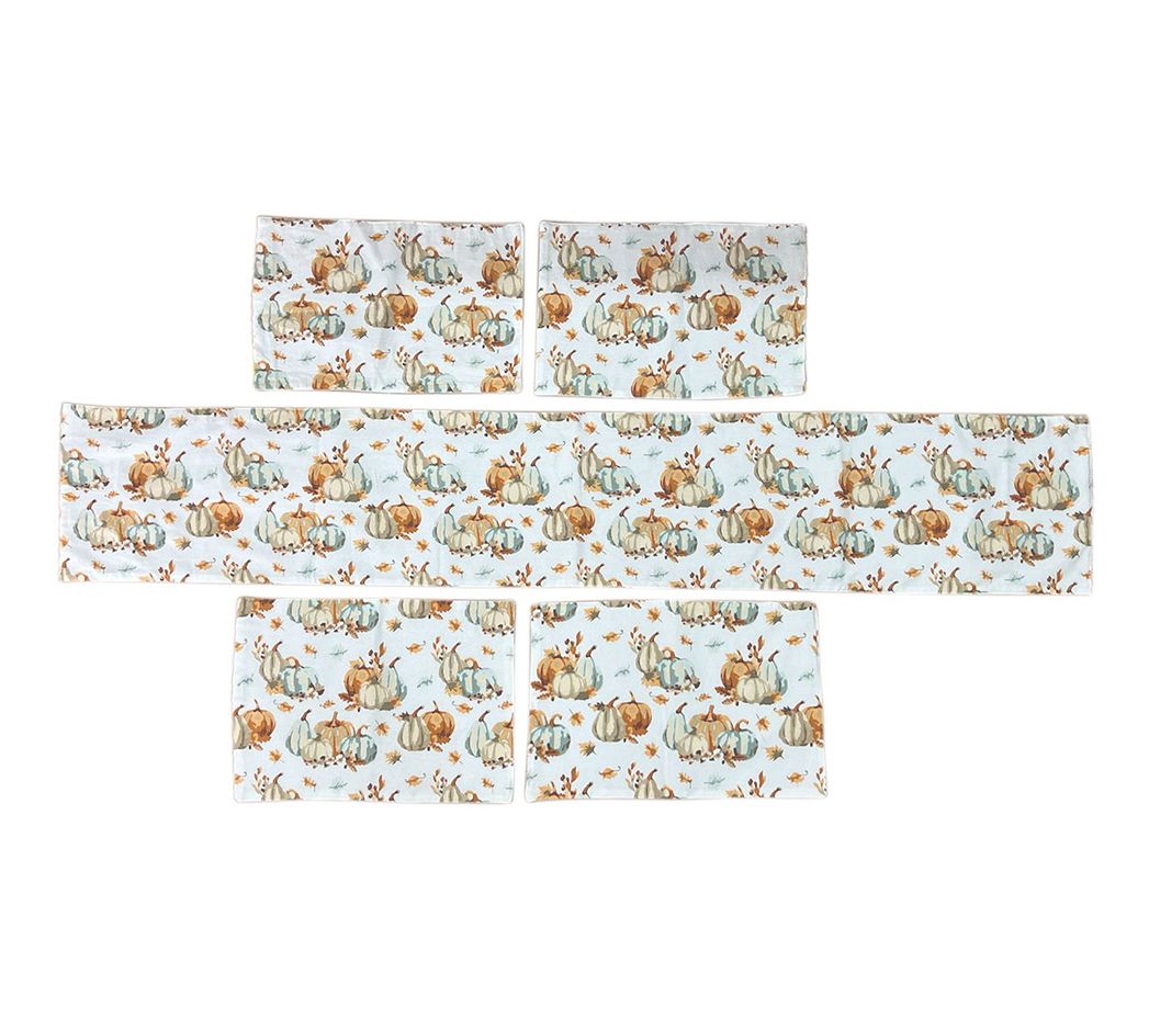 "As Is" Temp-tations Seasonal 5-Pc Textile Set w/ Placemats