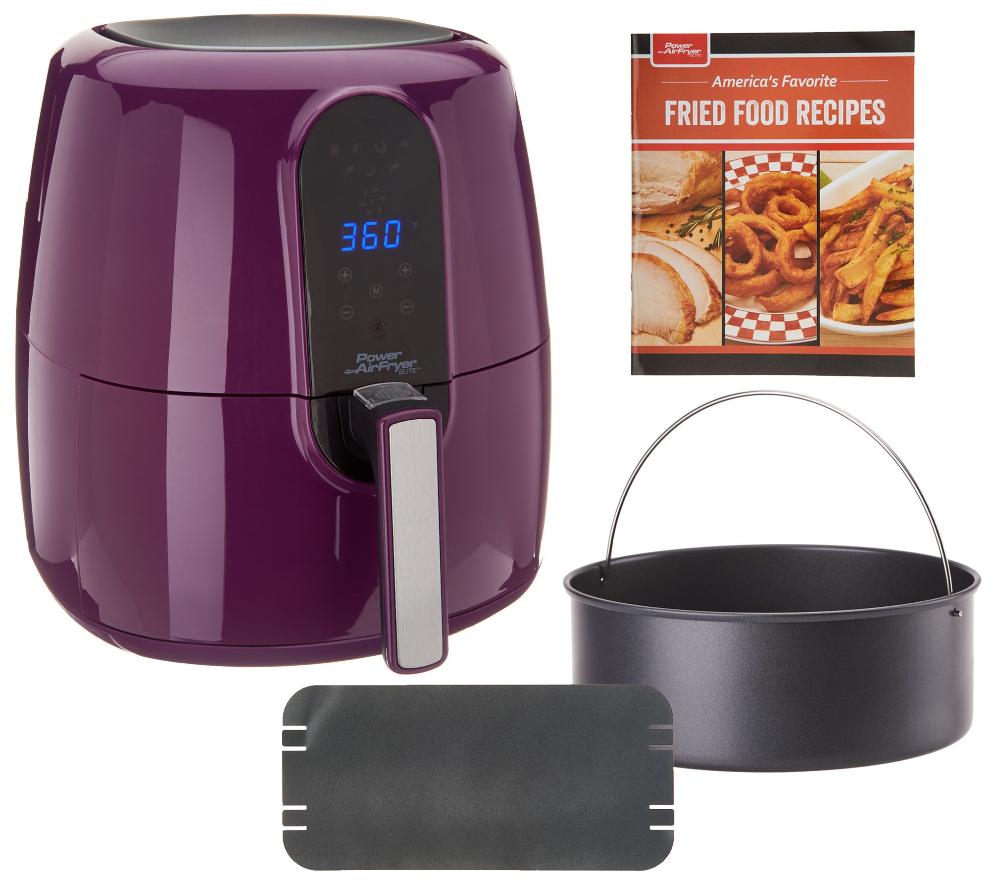 Power Air Fryer Elite 5.5 qt 6 in 1 Air Fryer QVC