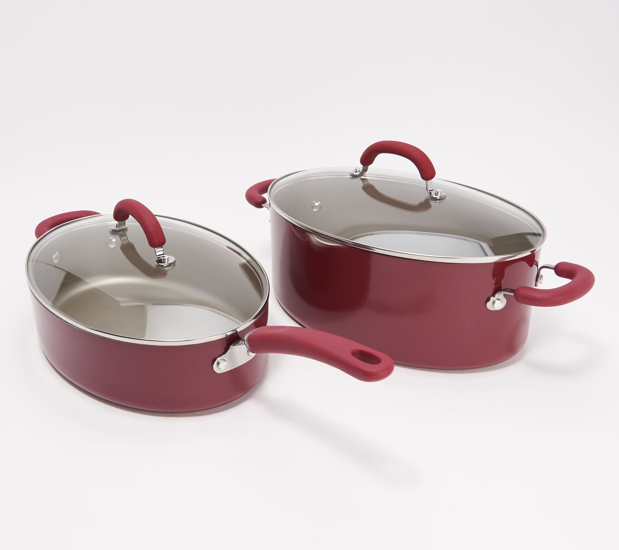 Rachael Ray Create Delicious Nonstick Deep Frying Pans - Red, 2 pc - Baker's