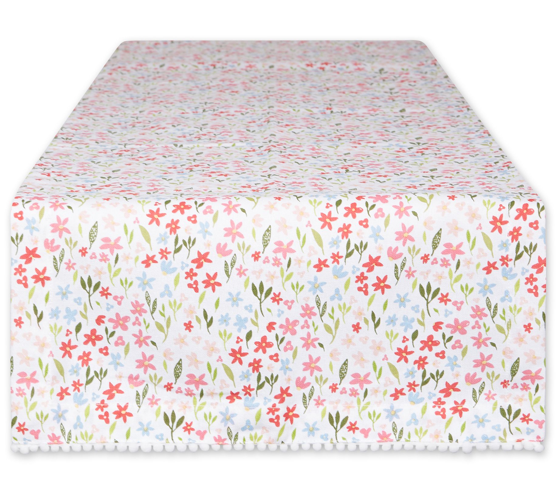 Design Imports 14" x 108" Sweet Flowers Printed Table Runner