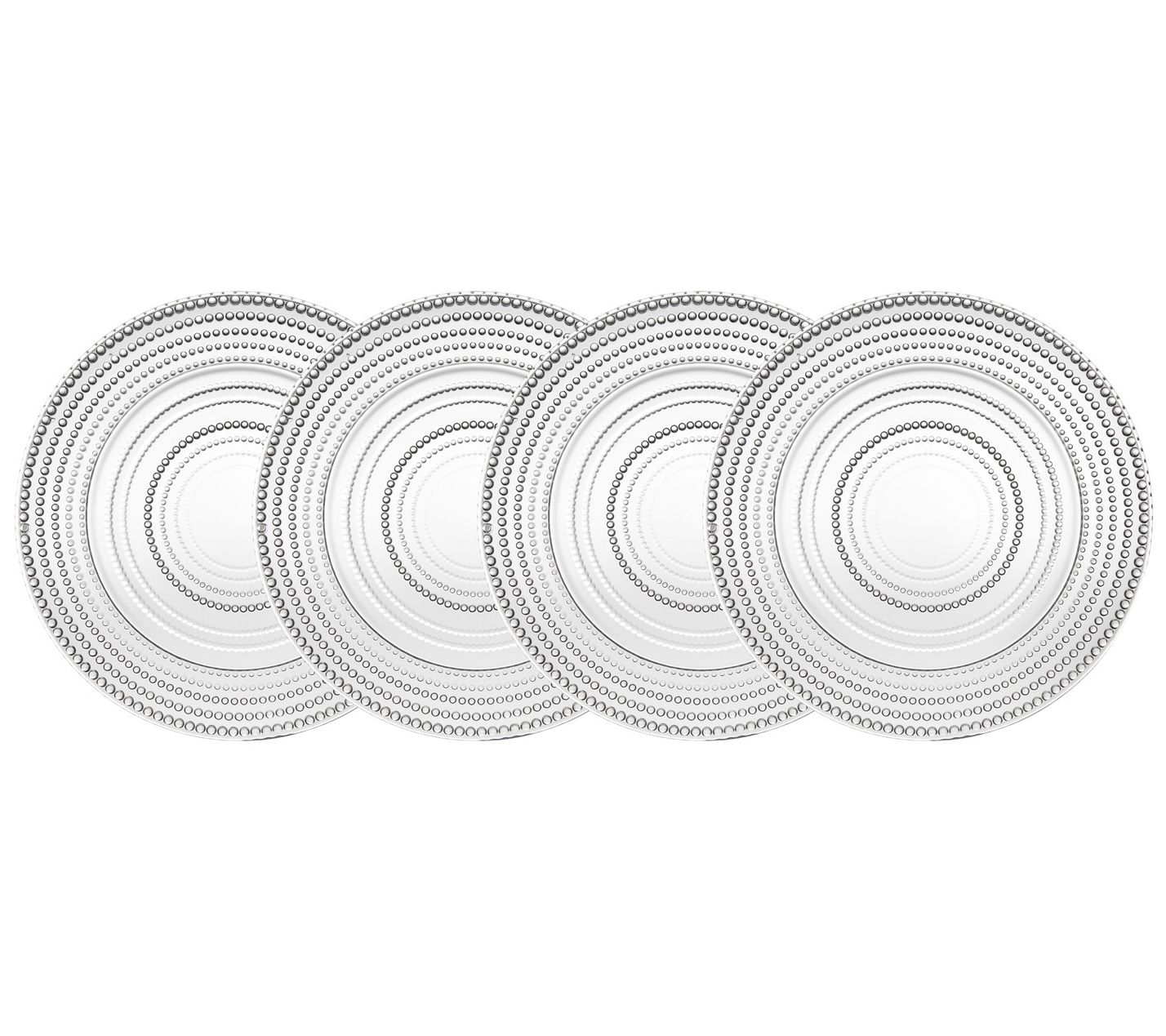 Godinger Set of 4 Lumina Dinner Plates