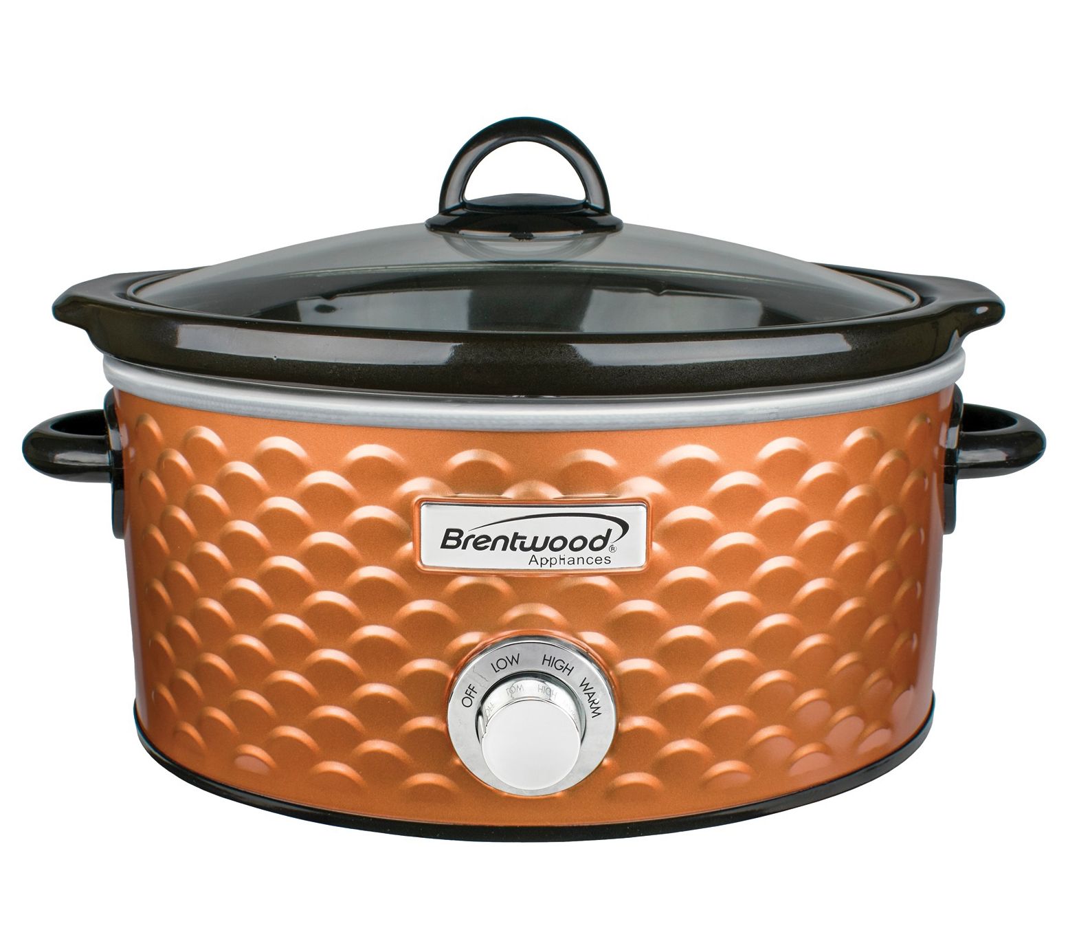 Brentwood 4.5-Quart Scallop Pattern Slow Cooker