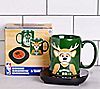 Uncanny Brands Milwaukee Bucks Logo Mug Warmer with Mug, 1 of 4