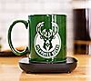Uncanny Brands Milwaukee Bucks Logo Mug Warmer with Mug, 4 of 4