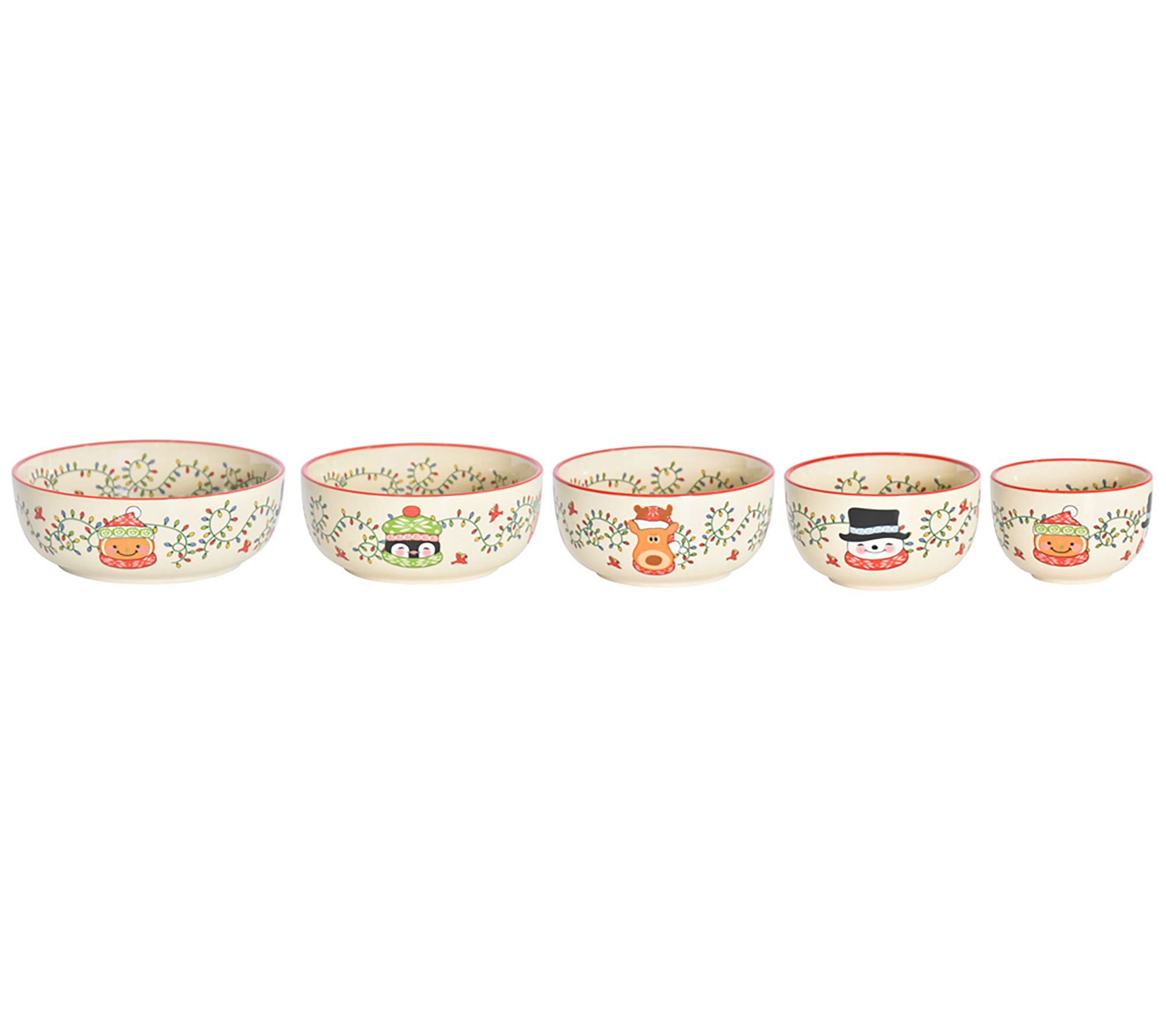 Temp-tations Set of 5 Nesting Dip Bowls
